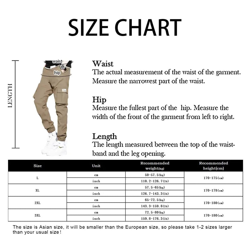 Thick Warm Fleece Cargo Pants