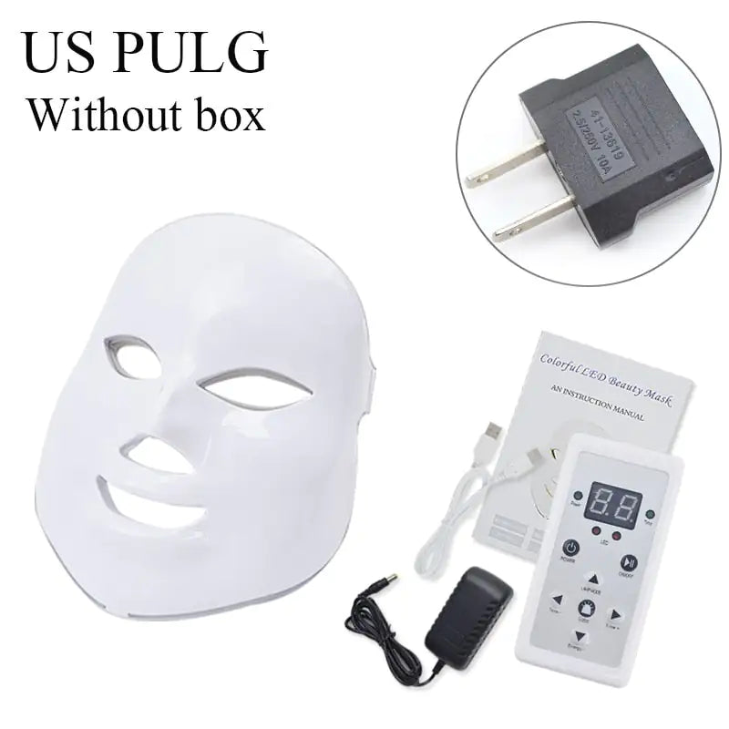 USB 7 Colors LED Facial Mask