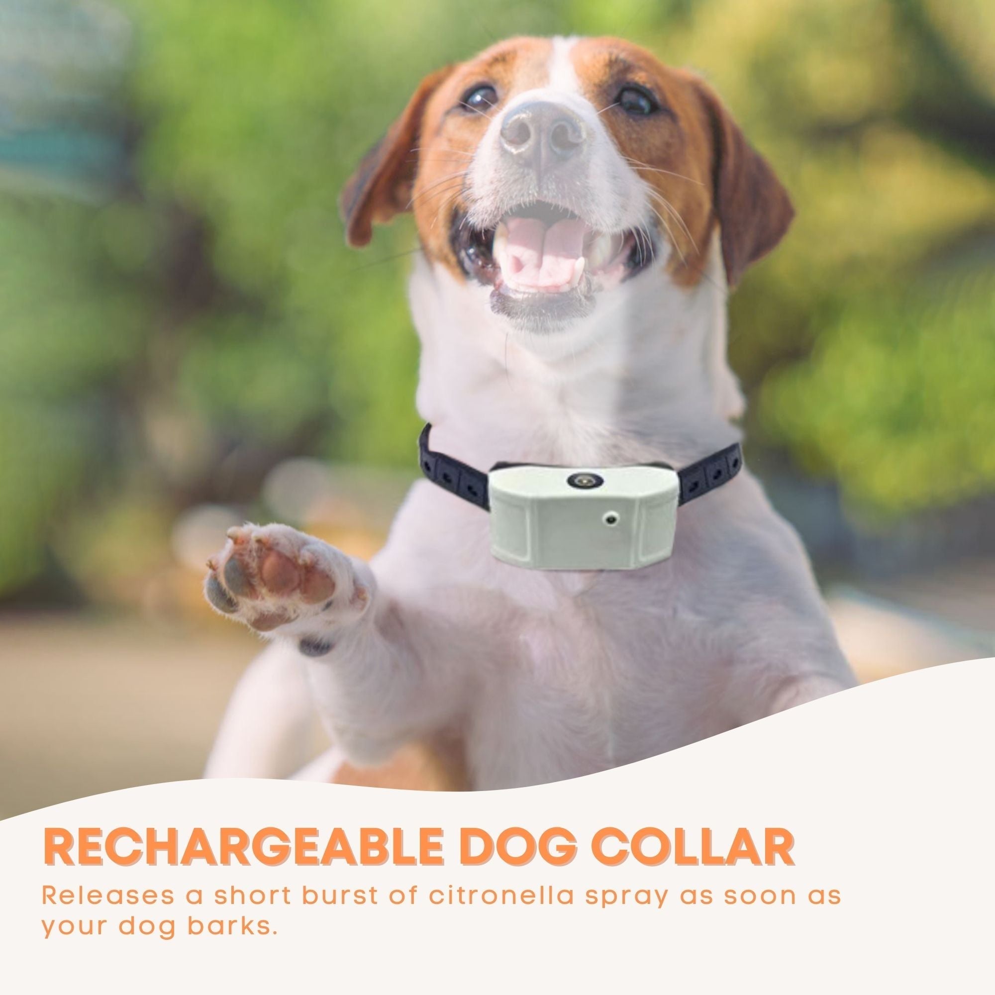 Dog Bark Collar - Citronella USB Rechargeable Mist Spray Training Device-3