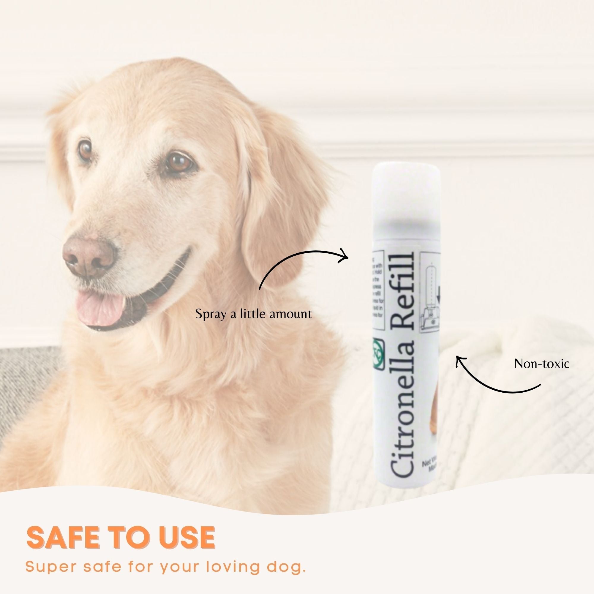 Dog Bark Collar - Citronella USB Rechargeable Mist Spray Training Device-6