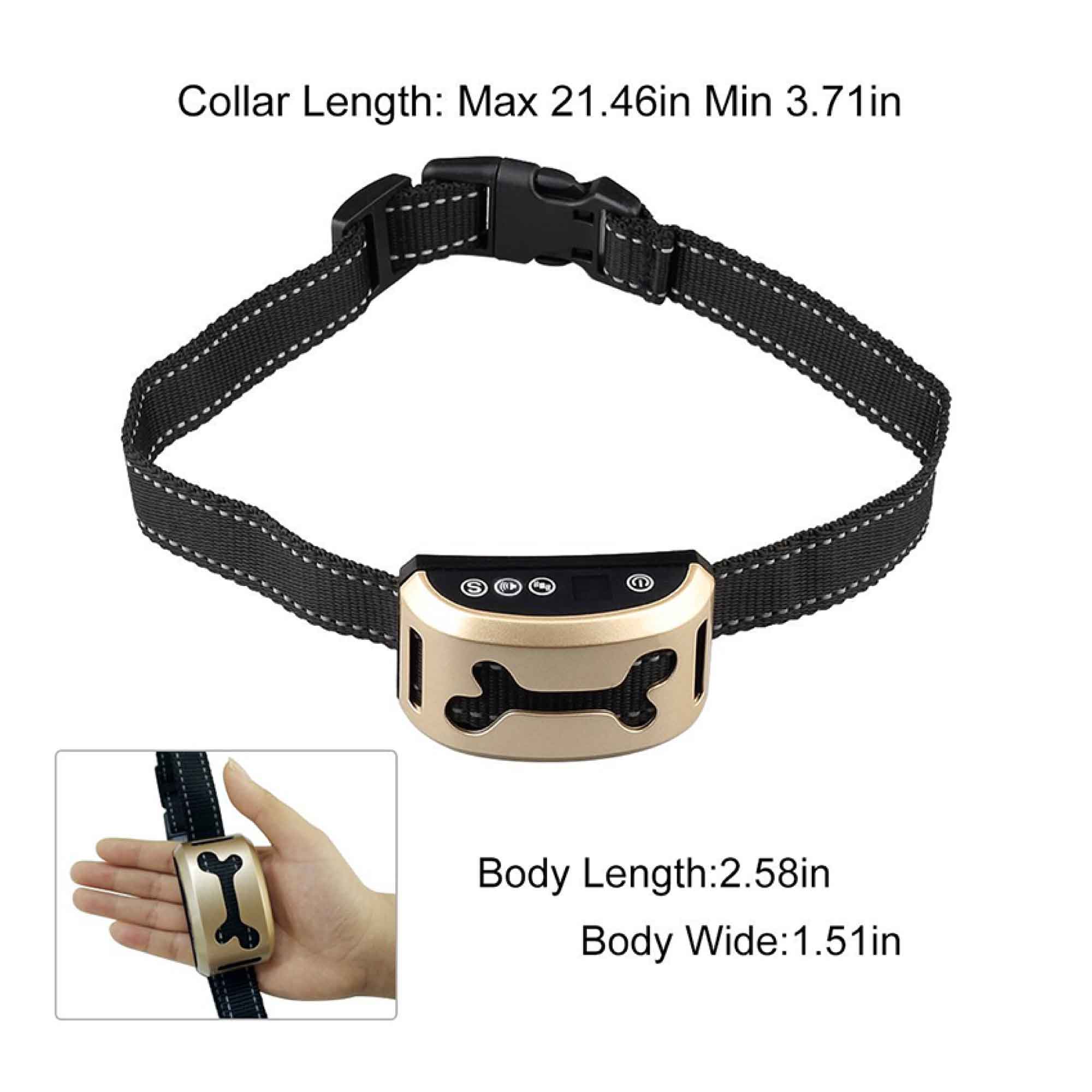 Dog Bark Collar - Sound and Vibration Automatic USB Rechargeable Training Device-2