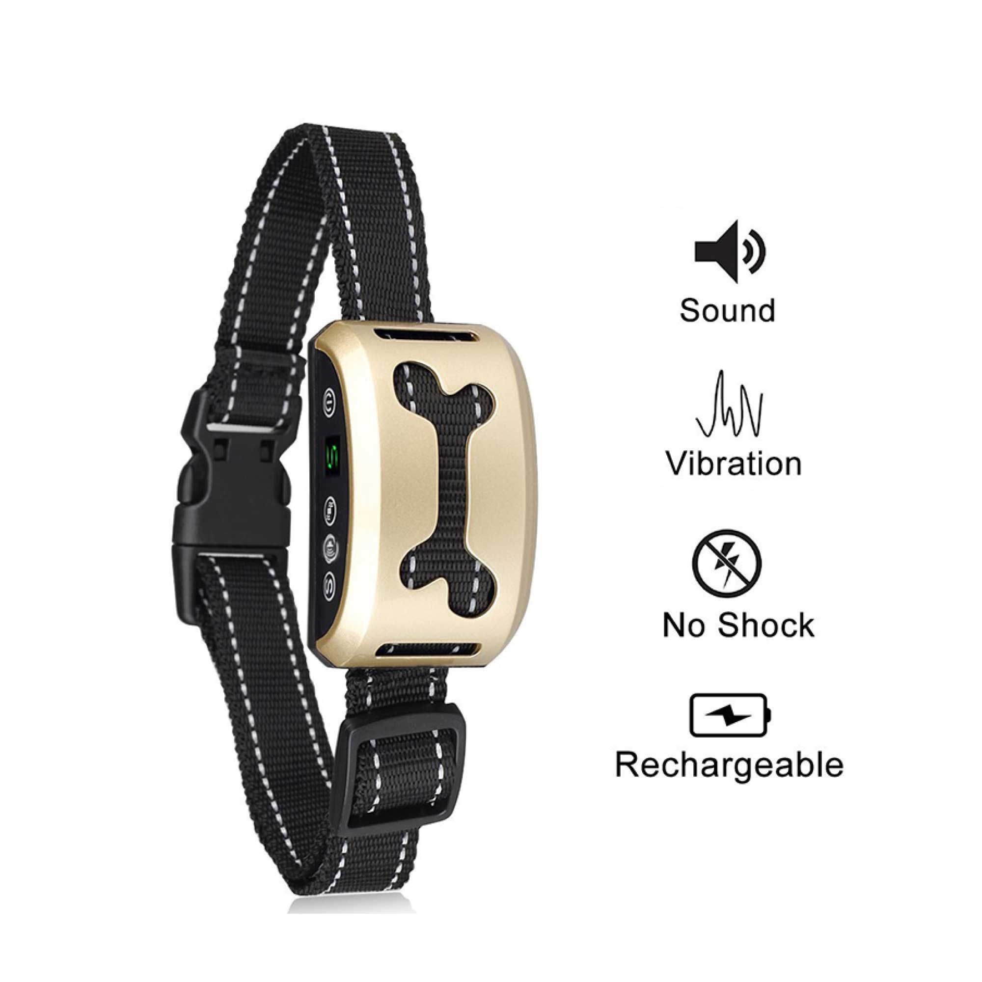 Dog Bark Collar - Sound and Vibration Automatic USB Rechargeable Training Device-5