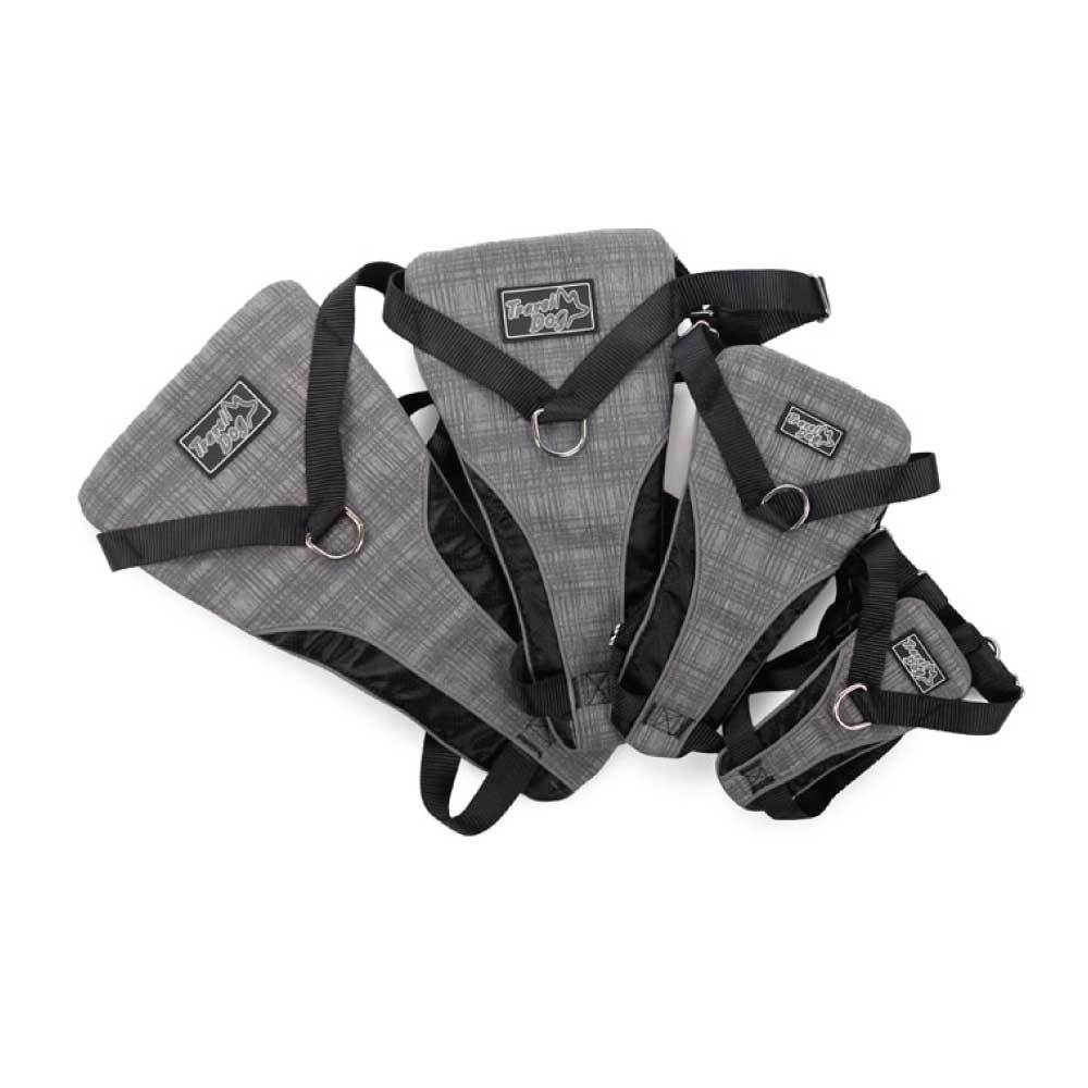 Dog Harness 2 in 1 Combo - Car Travel Rides + Walks - No Pull Leash Seat Belt-0