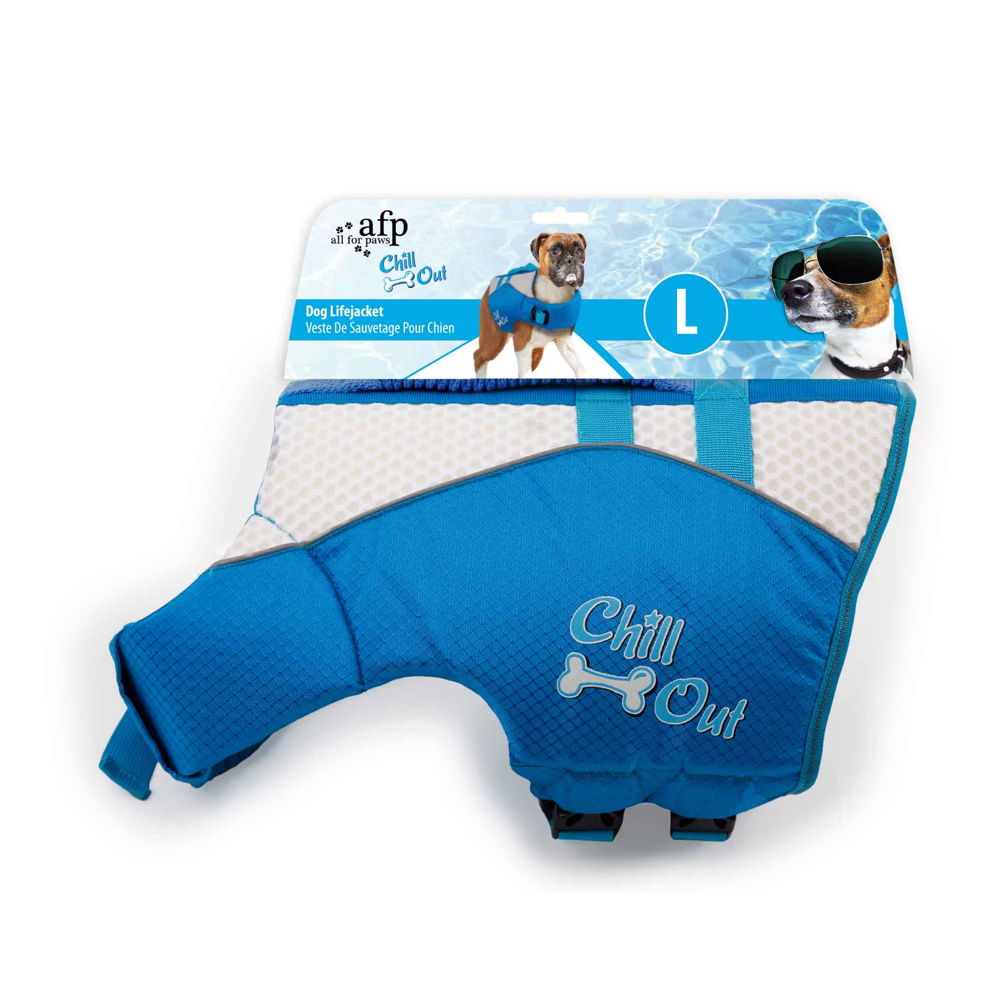 Dog Life Jacket - Puppy Swim Float Adjustable Safety Vest - All For Paws-10