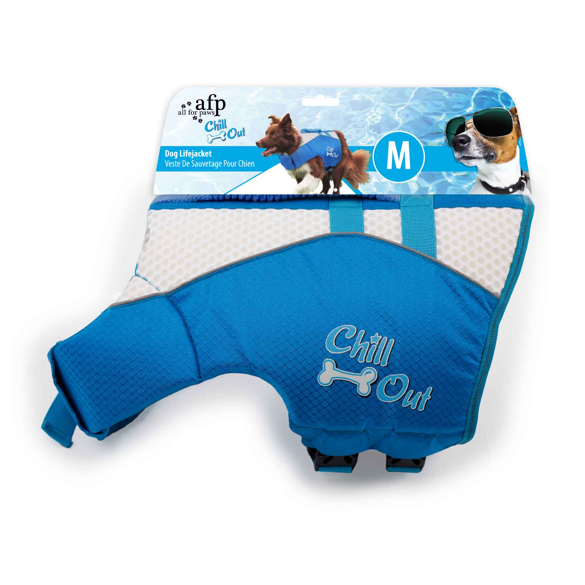 Dog Life Jacket - Puppy Swim Float Adjustable Safety Vest - All For Paws-11