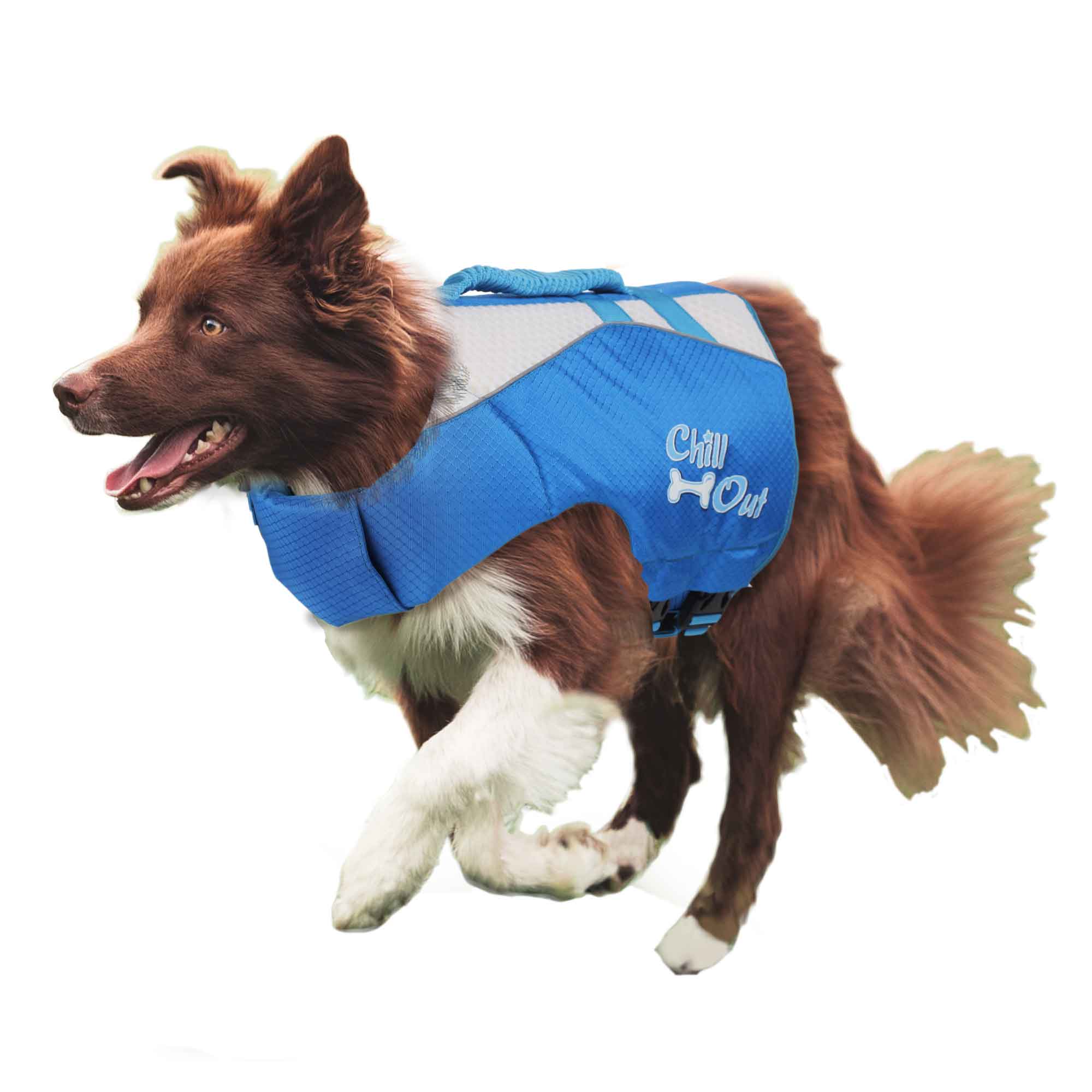 Dog Life Jacket - Puppy Swim Float Adjustable Safety Vest - All For Paws-6