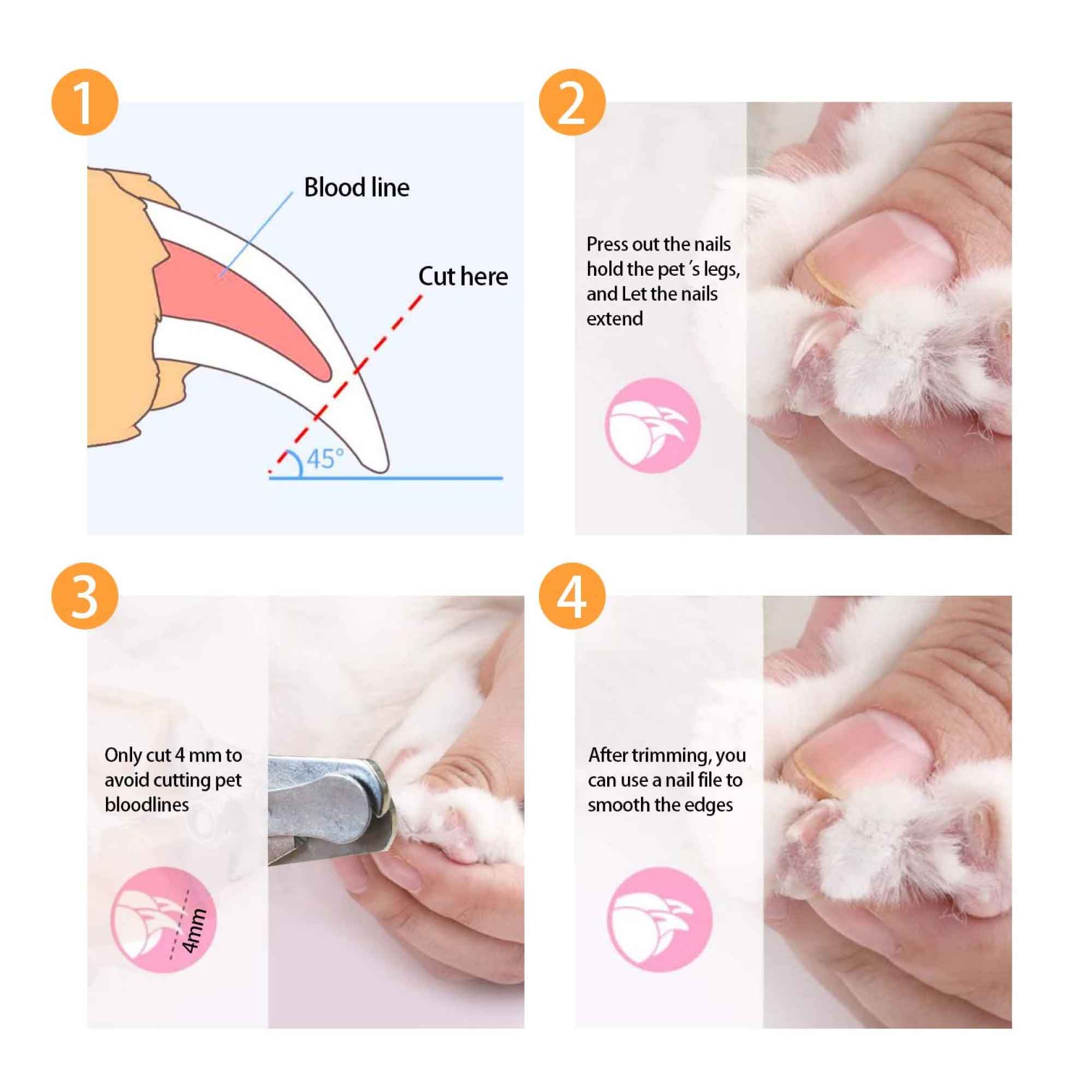 Dog Nail Trimmer Clippers Cat Pet Puppy Toenail Claw Safe Professional Cutter-8