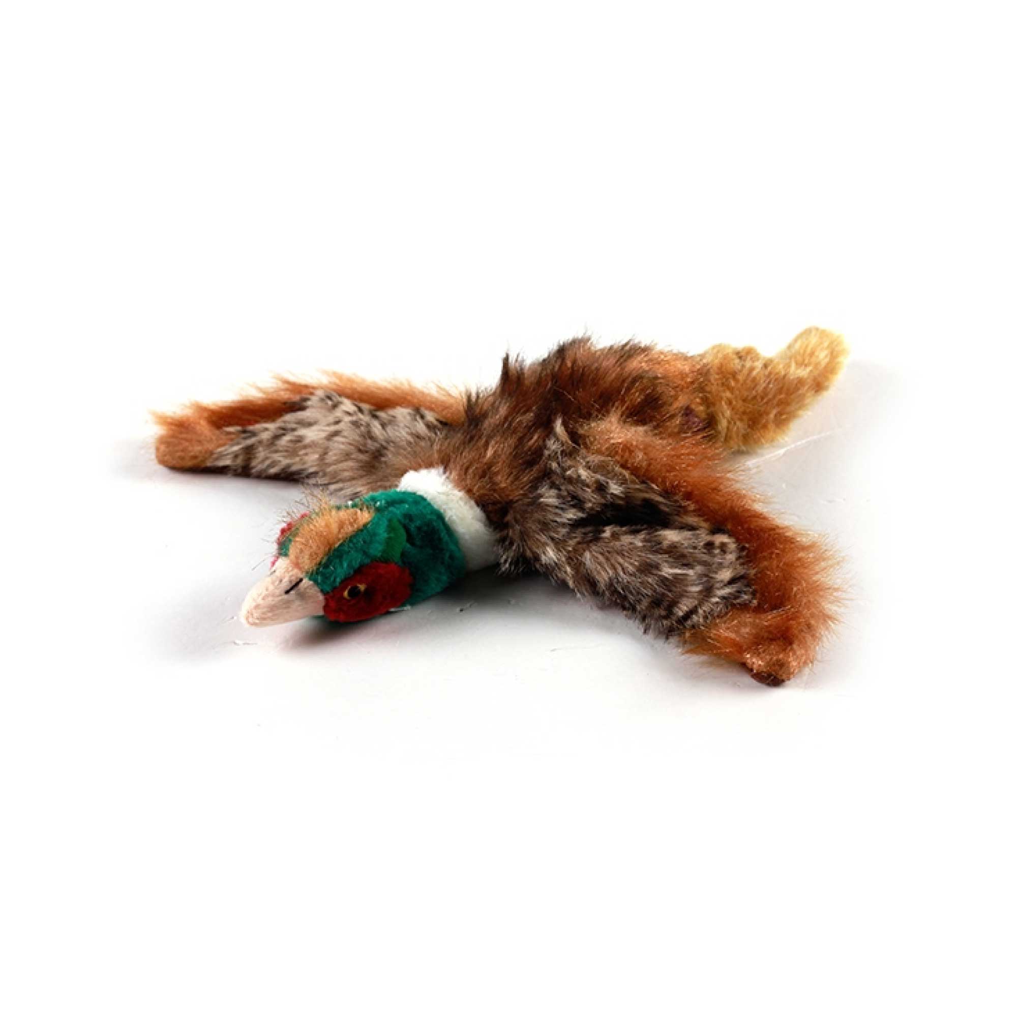 Dog Plush Toy - Pheasant Squeaky Interactive Small Life Like Bird - Puppy Play-1