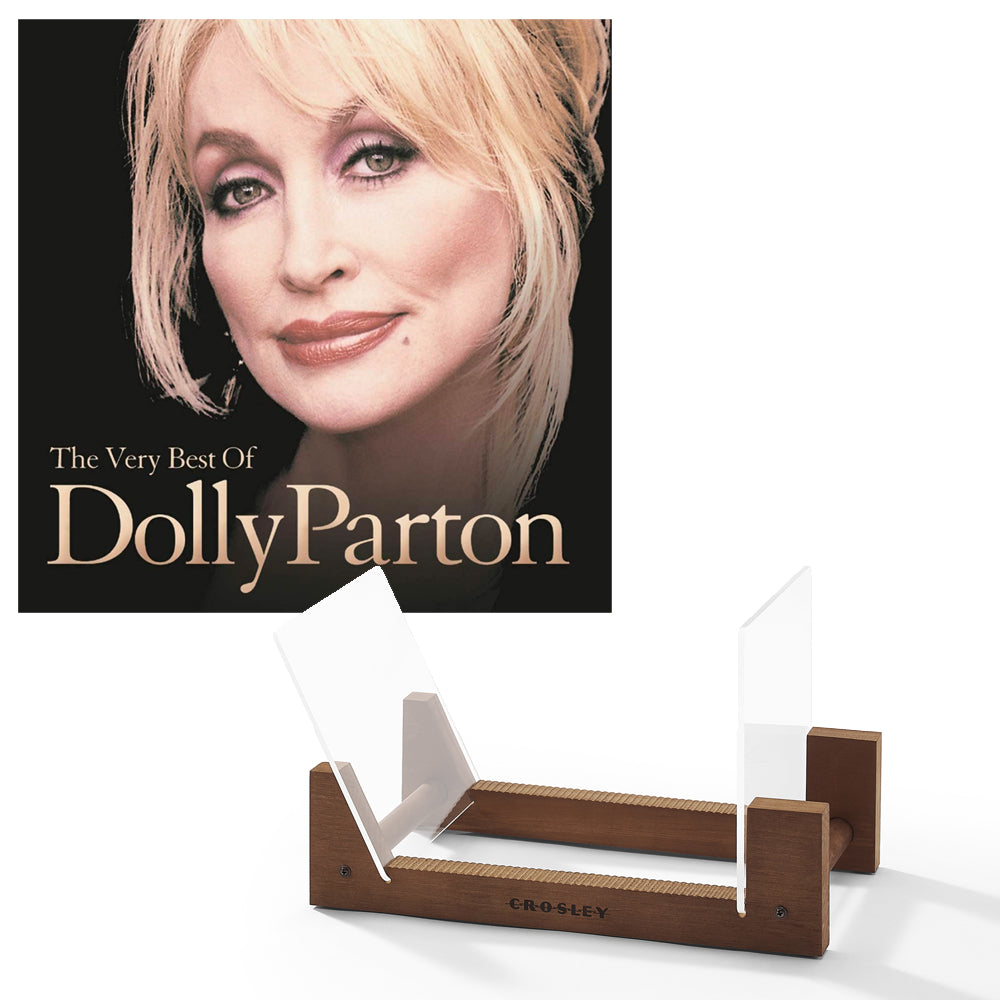 Dolly Parton The Very Best Of Dolly Parton Vinyl Album & Crosley Record Storage Display Stand-0