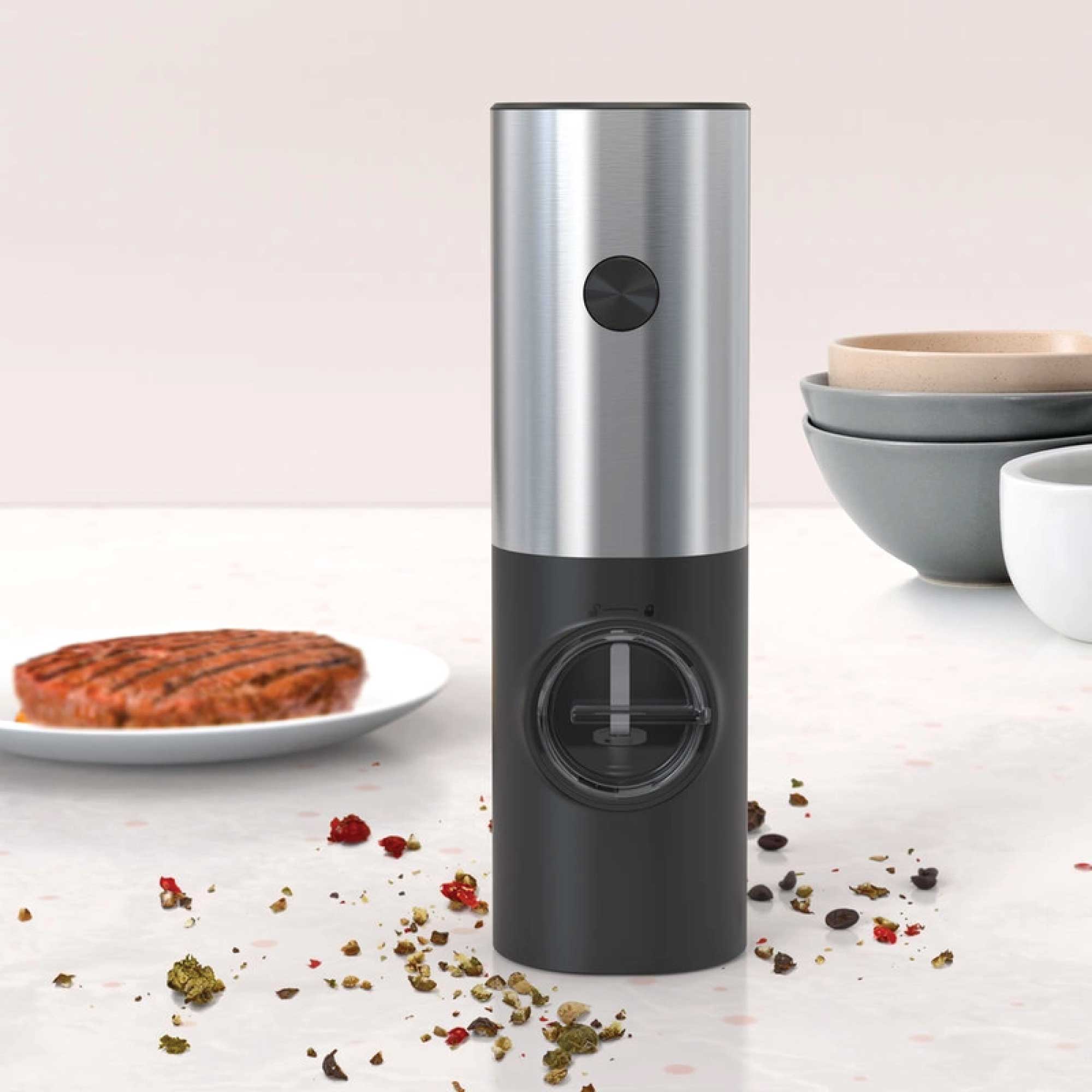 Electric Salt and Pepper Grinder - 70ml One Press Battery Operated Shaker Mill-1