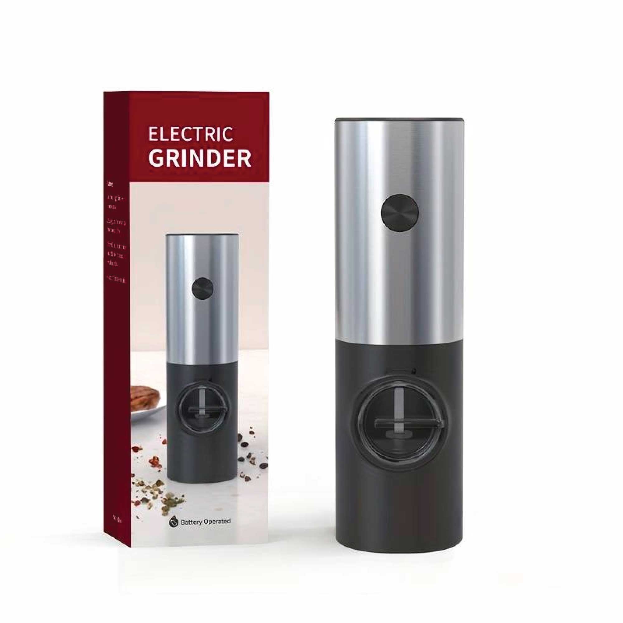 Electric Salt and Pepper Grinder - 70ml One Press Battery Operated Shaker Mill-0