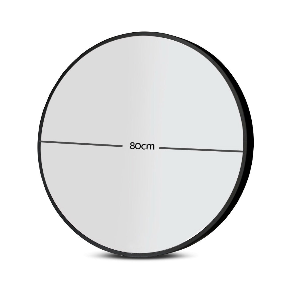 Embellir 80cm Wall Mirror Bathroom Round Makeup Mirror-1