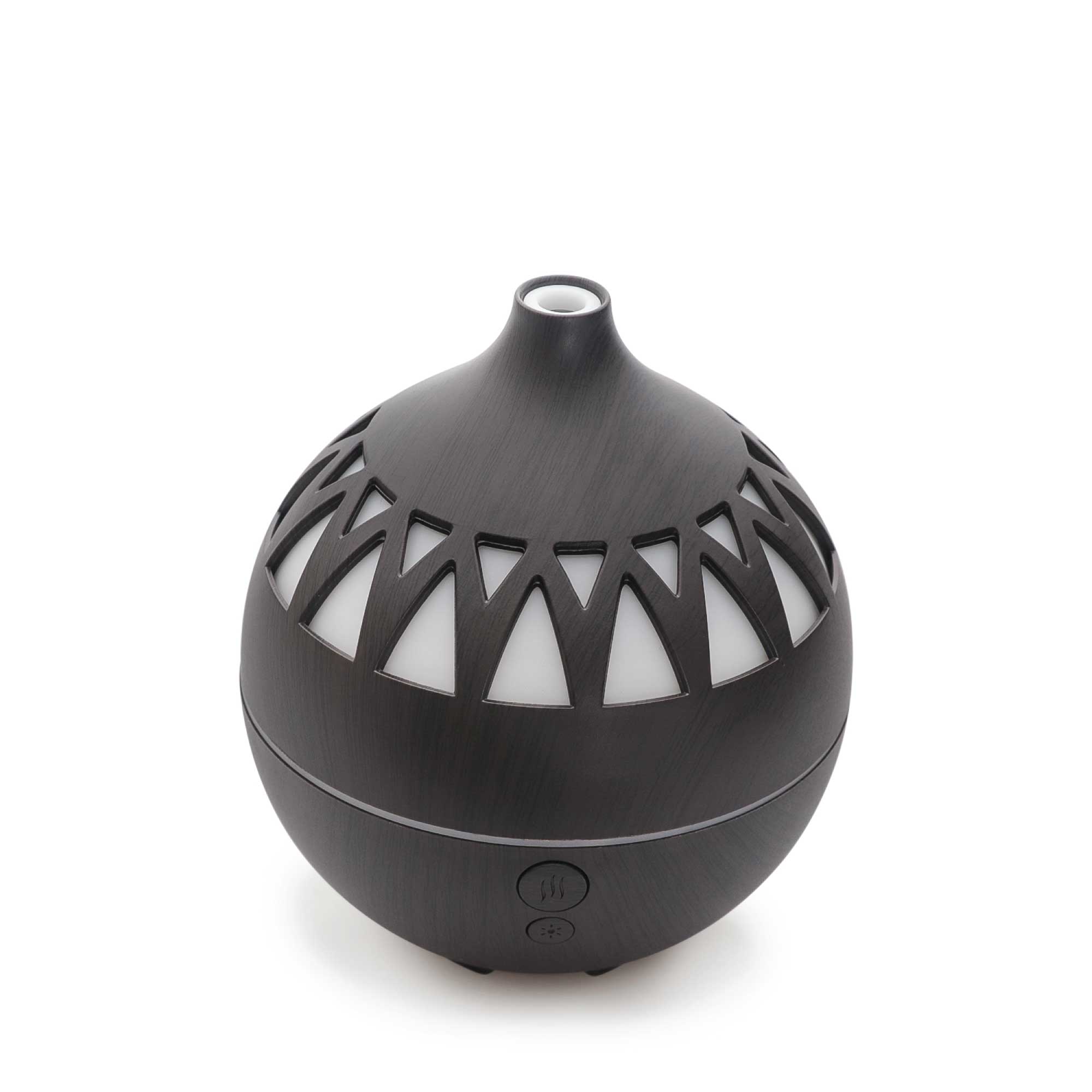 Essential Oil Aroma Diffuser - 180ml USB LED Dark Wood Mist Humidifier-3