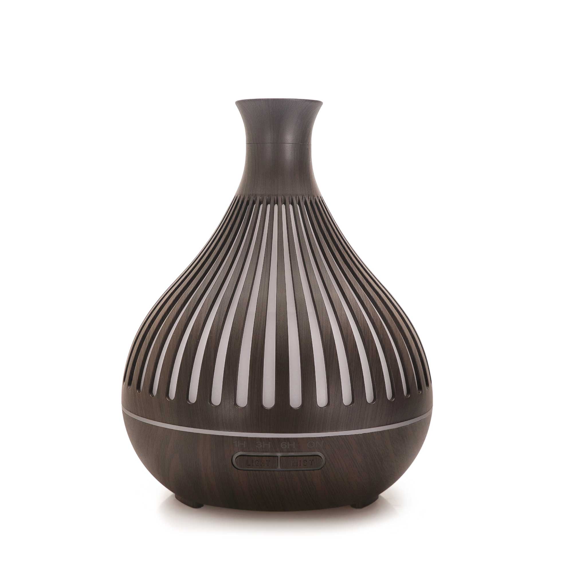Essential Oil Aroma Diffuser - 400ml Remote Dark Wood Ultrasonic Mist Humidifier-6