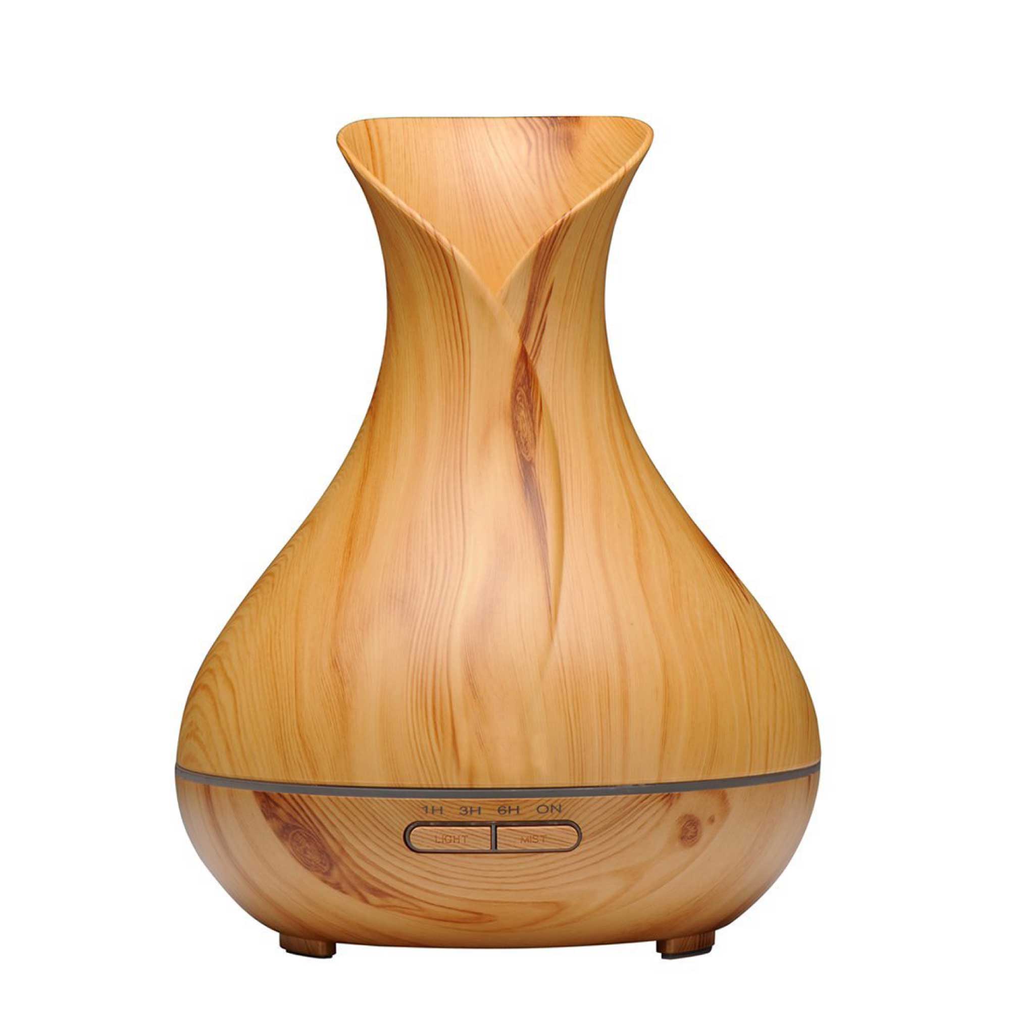 Essential Oil Aroma Diffuser Tulip Light Wood Colour Ultrasonic Mist Humidifier-1