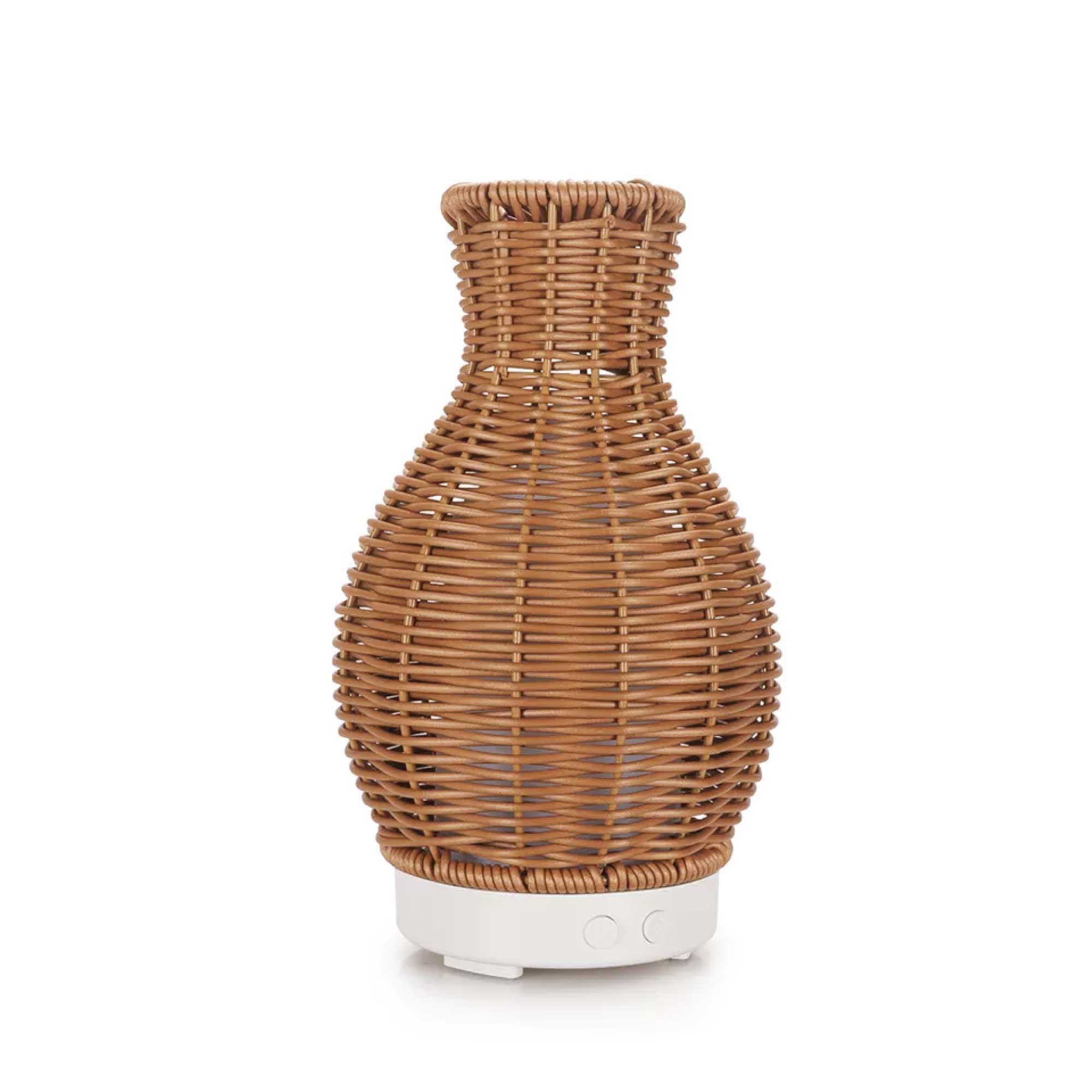 Essential Oil Aroma Diffuser and Remote - 100ml Rattan Vase Mist Humidifier-1