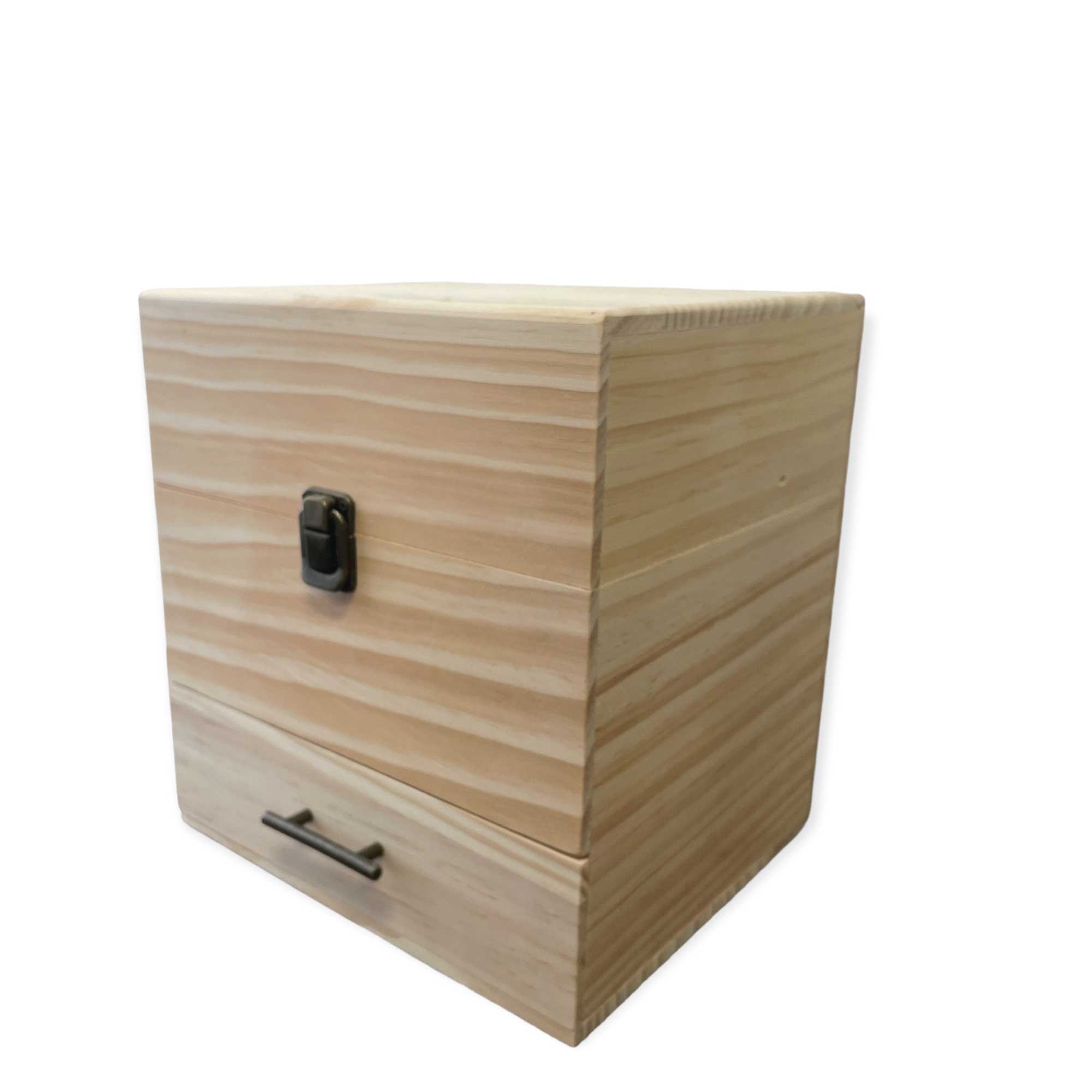 Essential Oils Wood Storage Box - Wooden Oil Bottle Slots-19