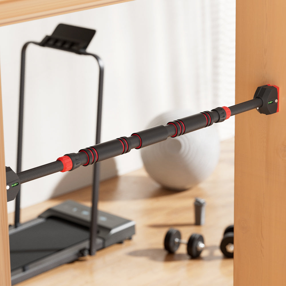 Everfit Adjustable Doorway Pull-Up Bar 70CM-95CM Chin-Up Bar with Level Meter-3