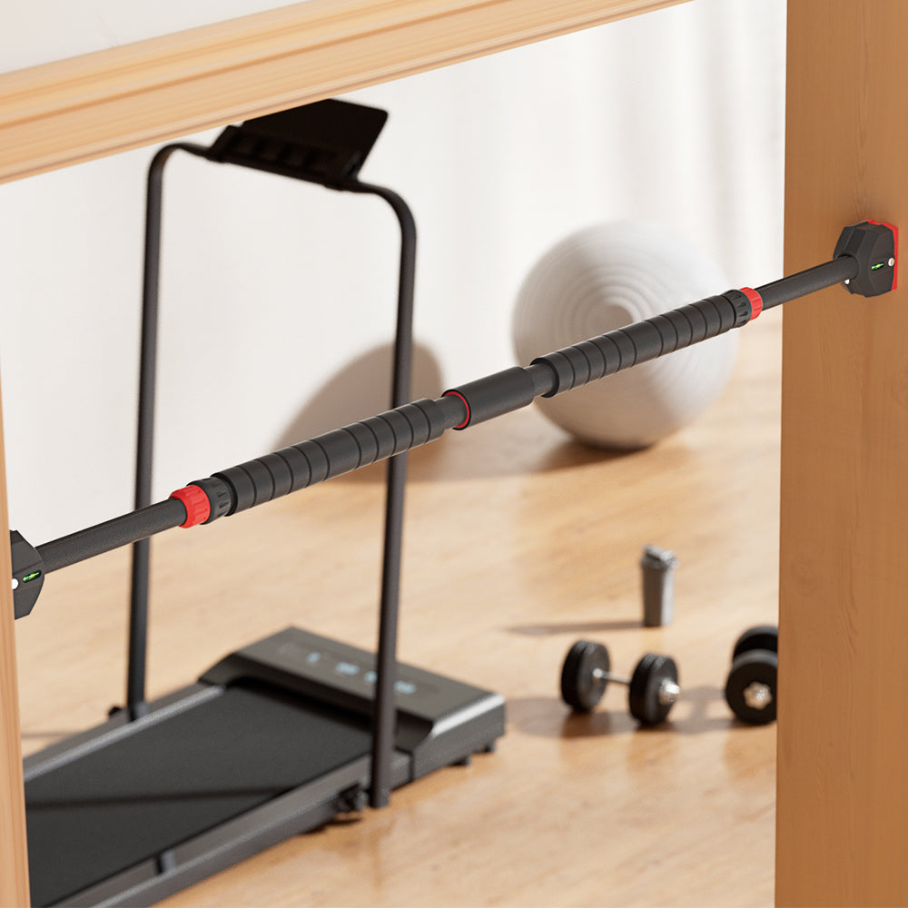 Everfit Adjustable Doorway Pull Up Bar 90CM-125CM Chin Up Bar Level Meter 300KG-3