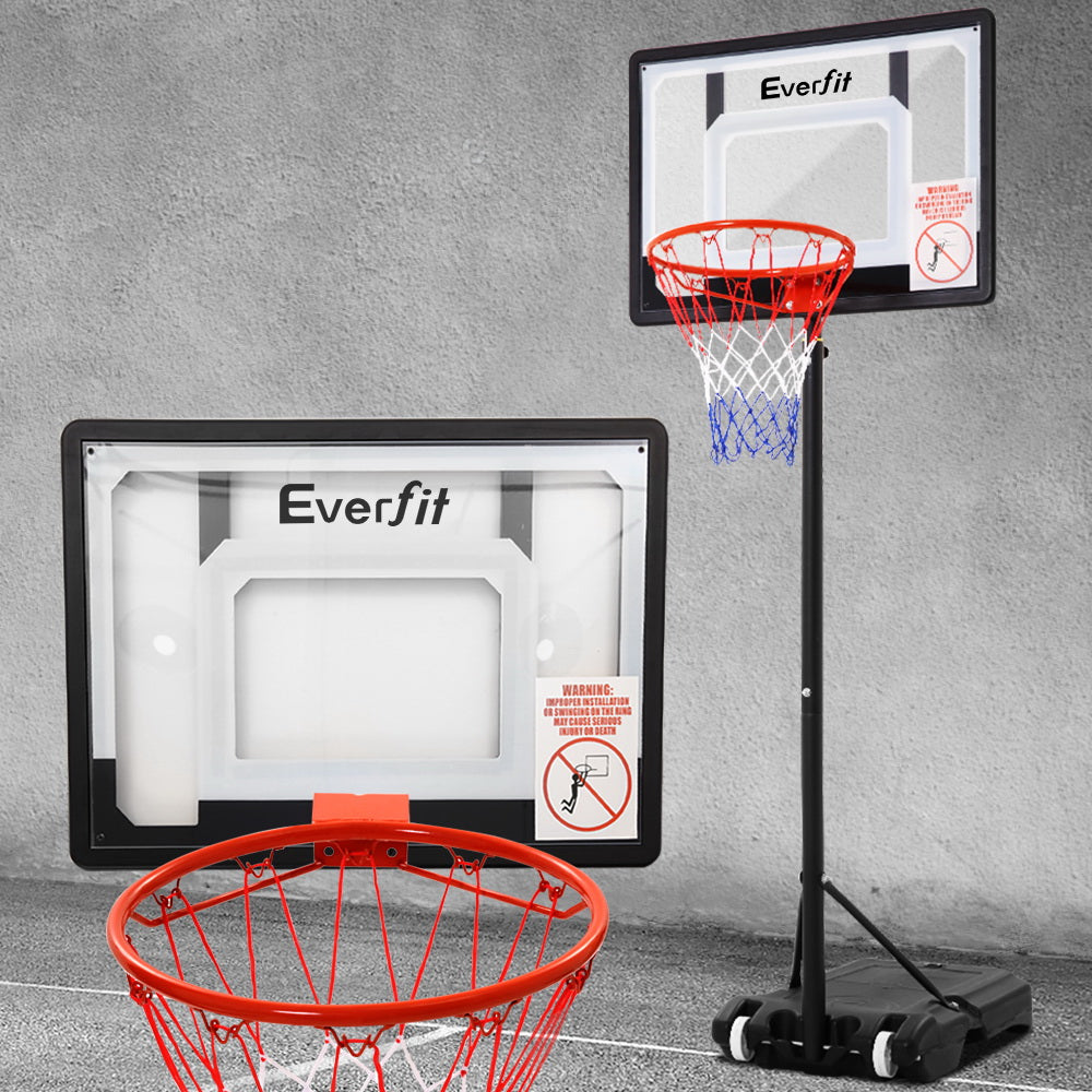 Everfit Adjustable Portable Basketball Stand Hoop System Rim-6