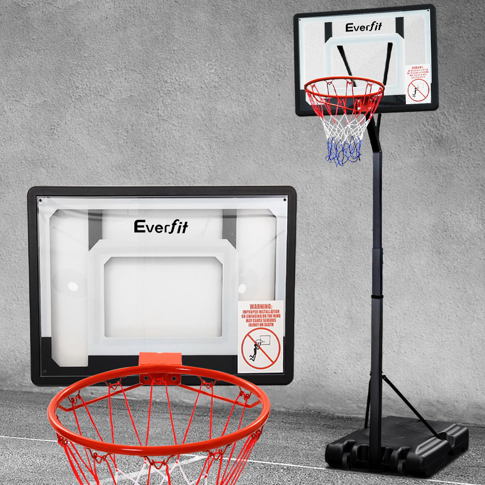 Everfit Adjustable Portable Basketball Stand Hoop System Rim-6