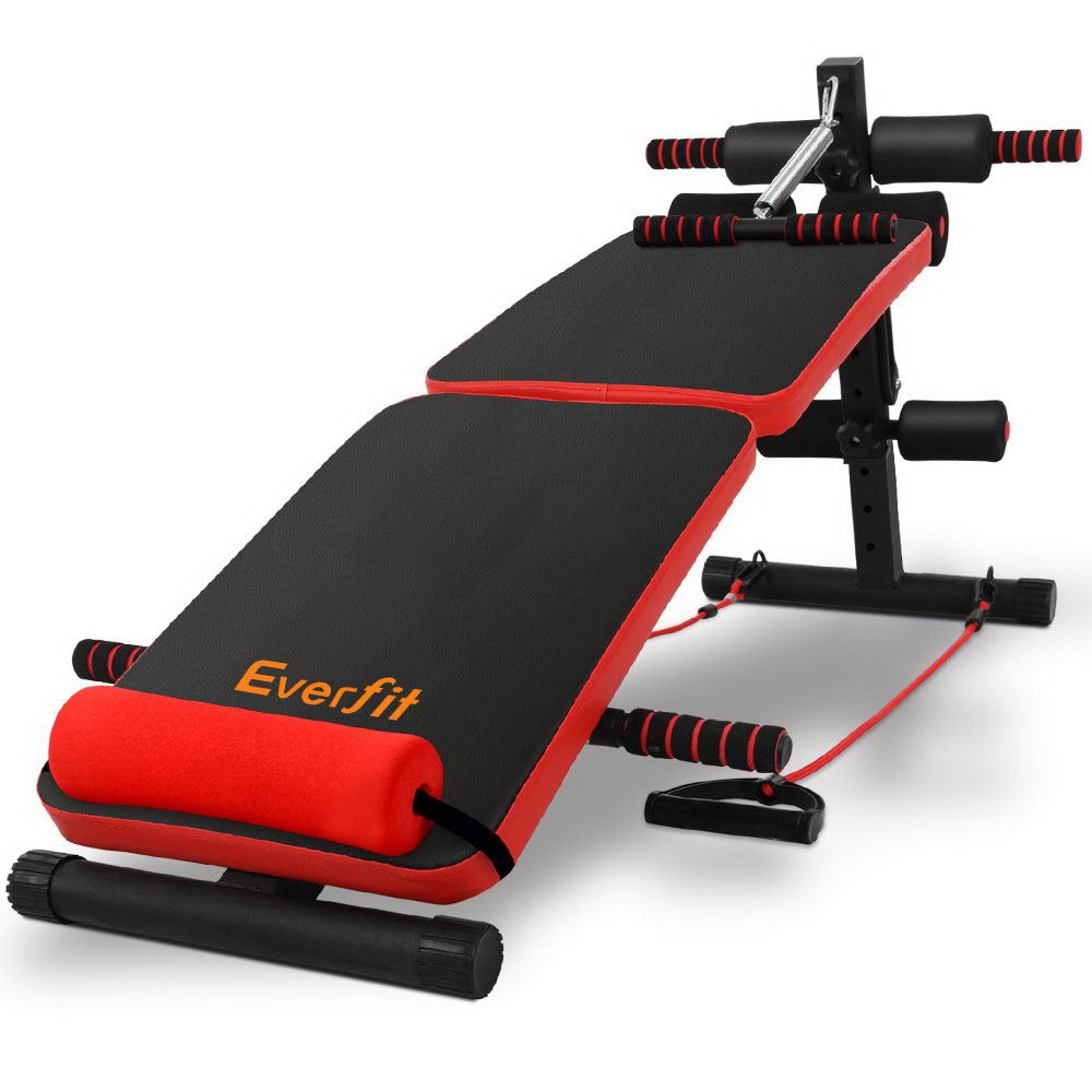 Everfit Adjustable Sit Up Bench Press Weight Gym Home Exercise Fitness Decline-0