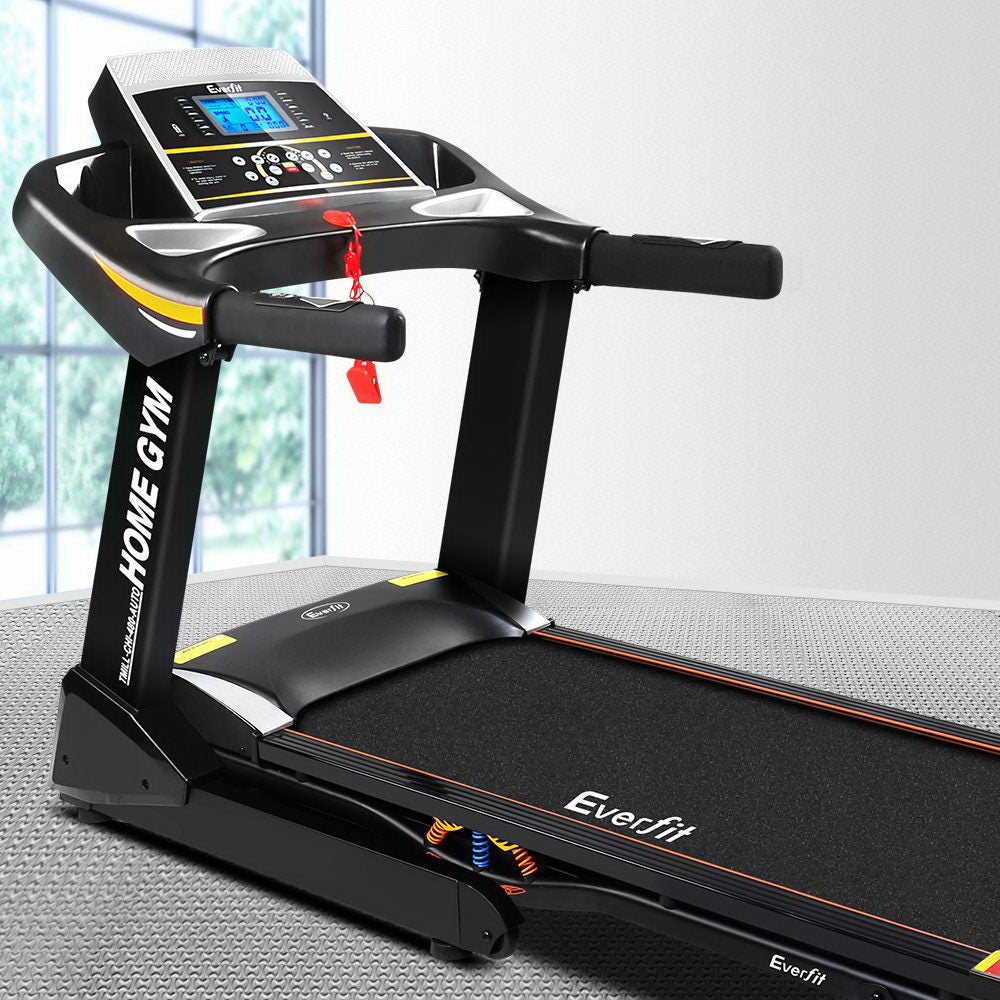 Everfit Electric Treadmill 48cm Incline Running Home Gym Fitness Machine Black-7