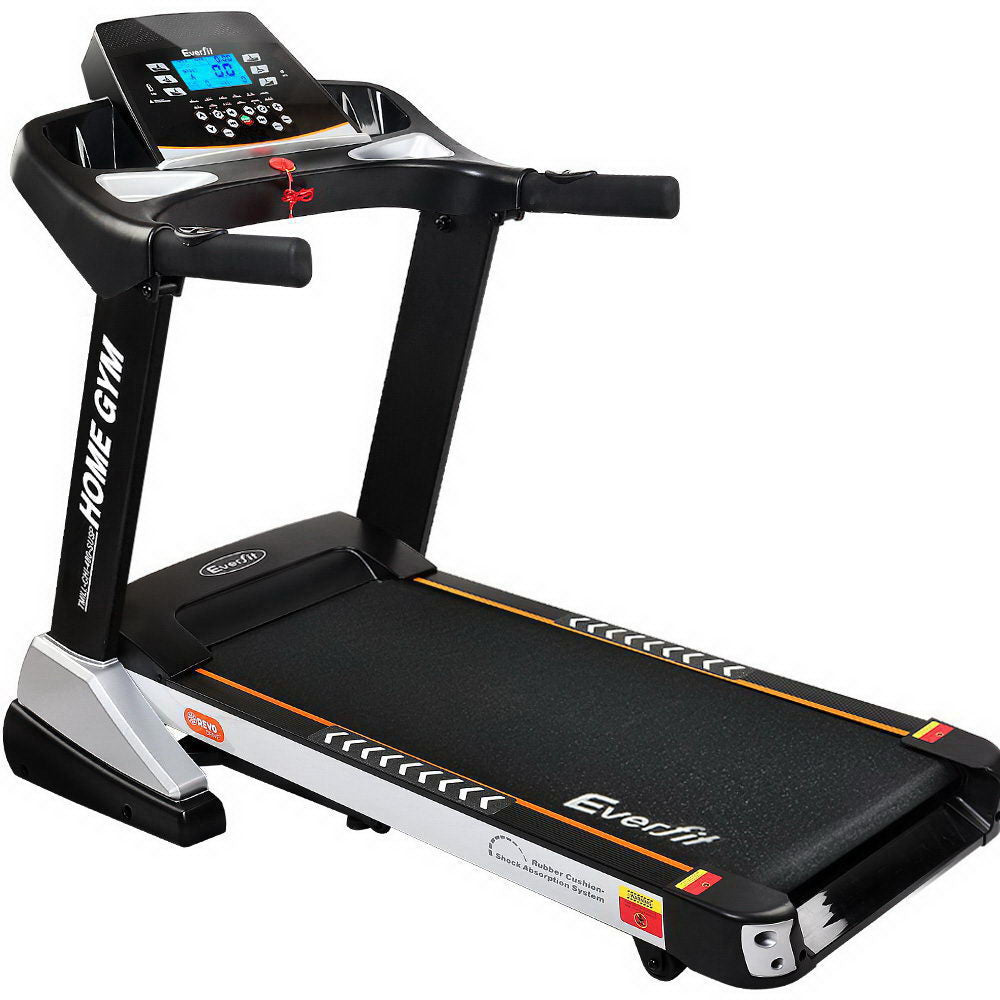 Everfit Electric Treadmill 48cm Incline Running Home Gym Fitness Machine Black-0