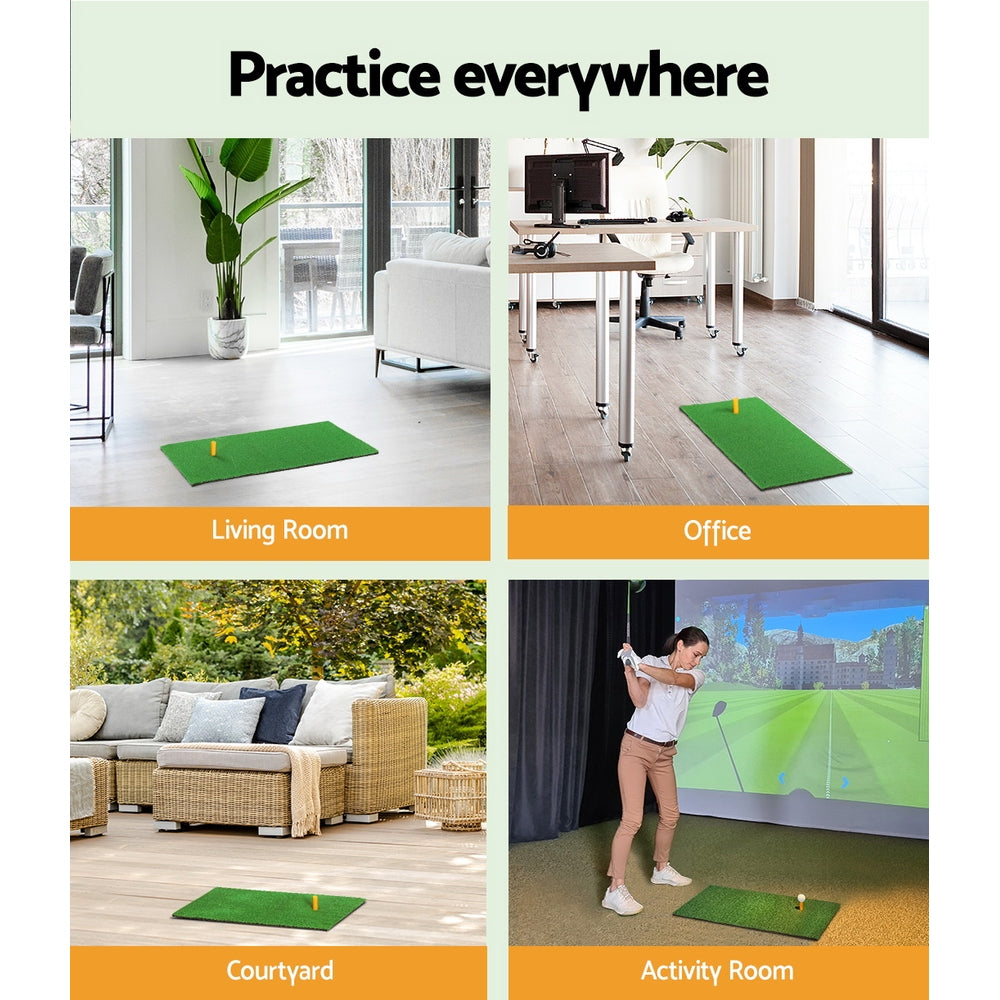 Everfit Golf Hitting Mat Portable Driving Range Practice Training Aid 60x30cm-6