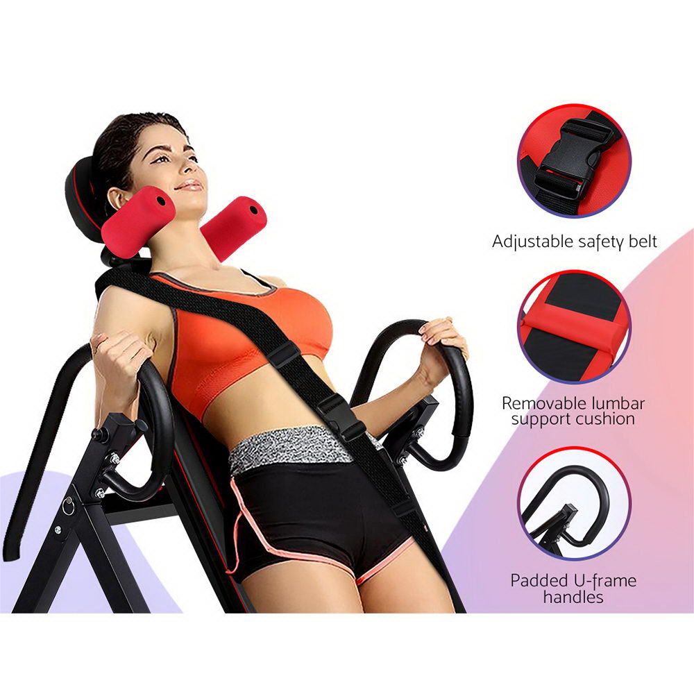 Everfit Inversion Table Gravity Stretcher Inverter Foldable Home Fitness Gym-2