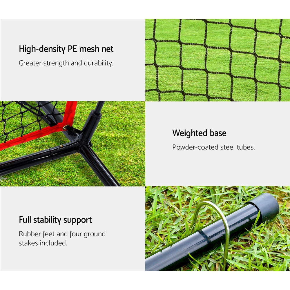 Everfit Portable Baseball Training Net Stand Softball Practice Sports Tennis-2