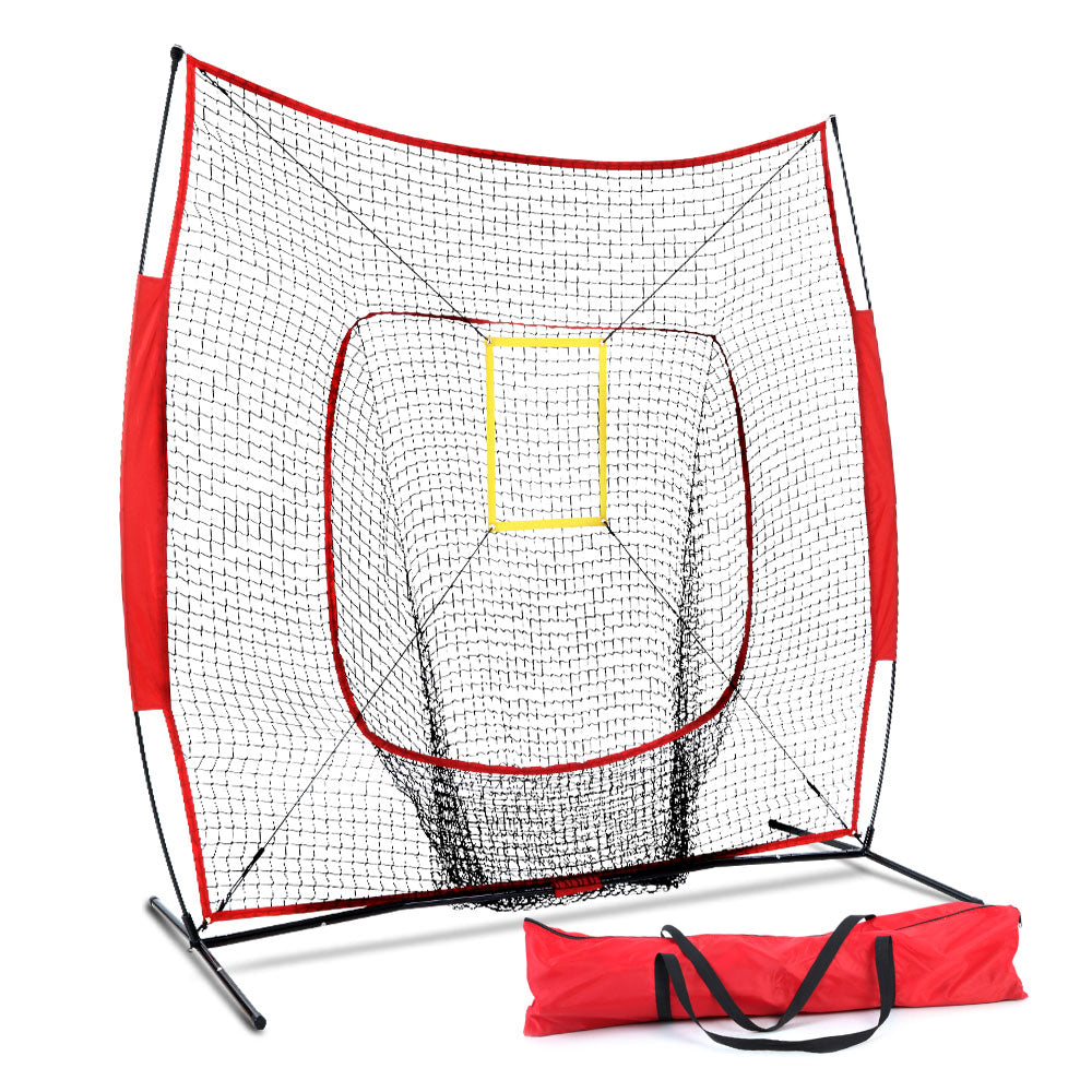 Everfit Portable Baseball Training Net Stand Softball Practice Sports Tennis-0