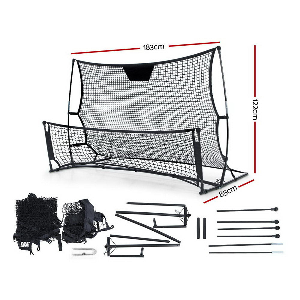 Everfit Portable Soccer Rebounder Net Volley Training Football Goal Pass Trainer-1