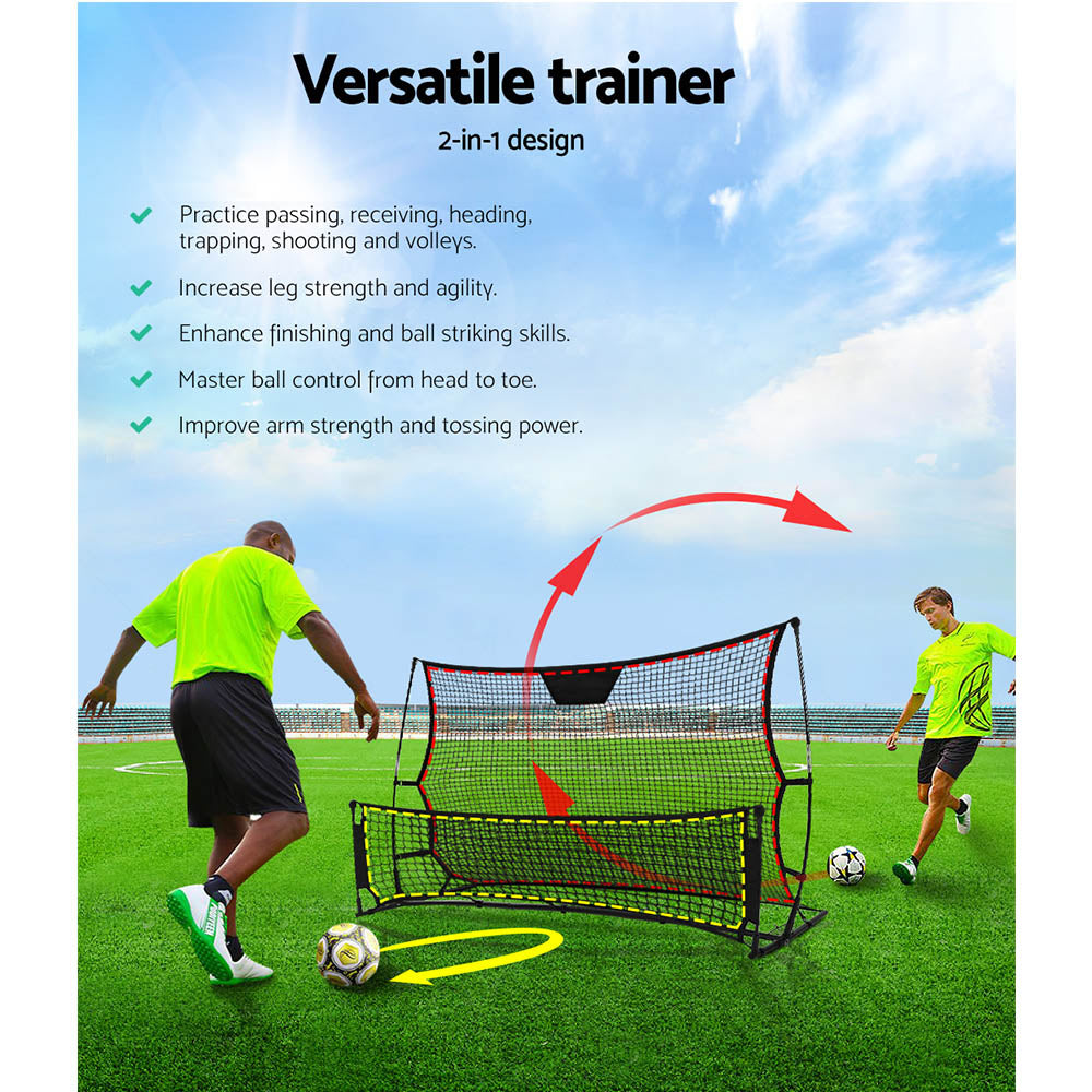 Everfit Portable Soccer Rebounder Net Volley Training Football Goal Pass Trainer-2