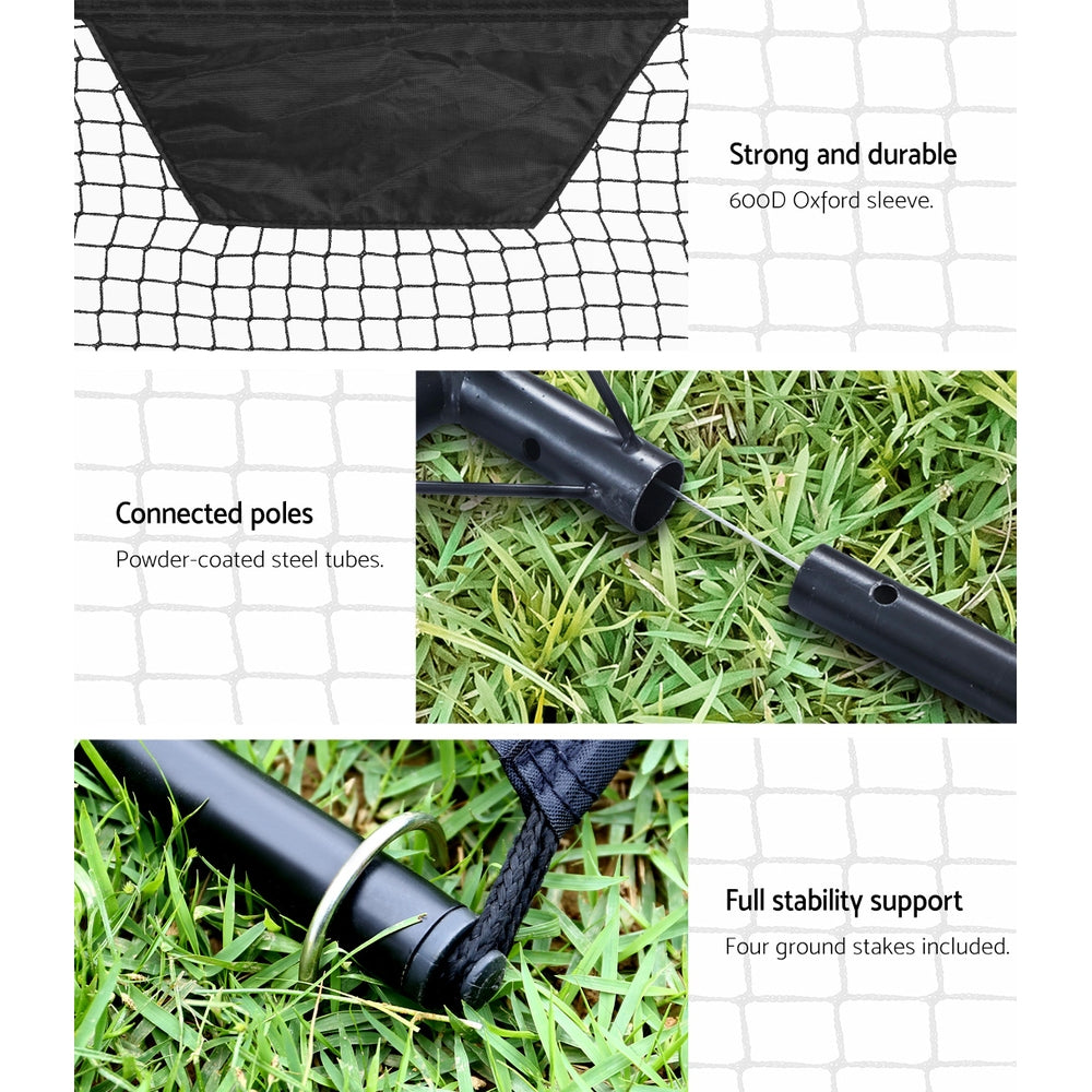 Everfit Portable Soccer Rebounder Net Volley Training Football Goal Pass Trainer-3