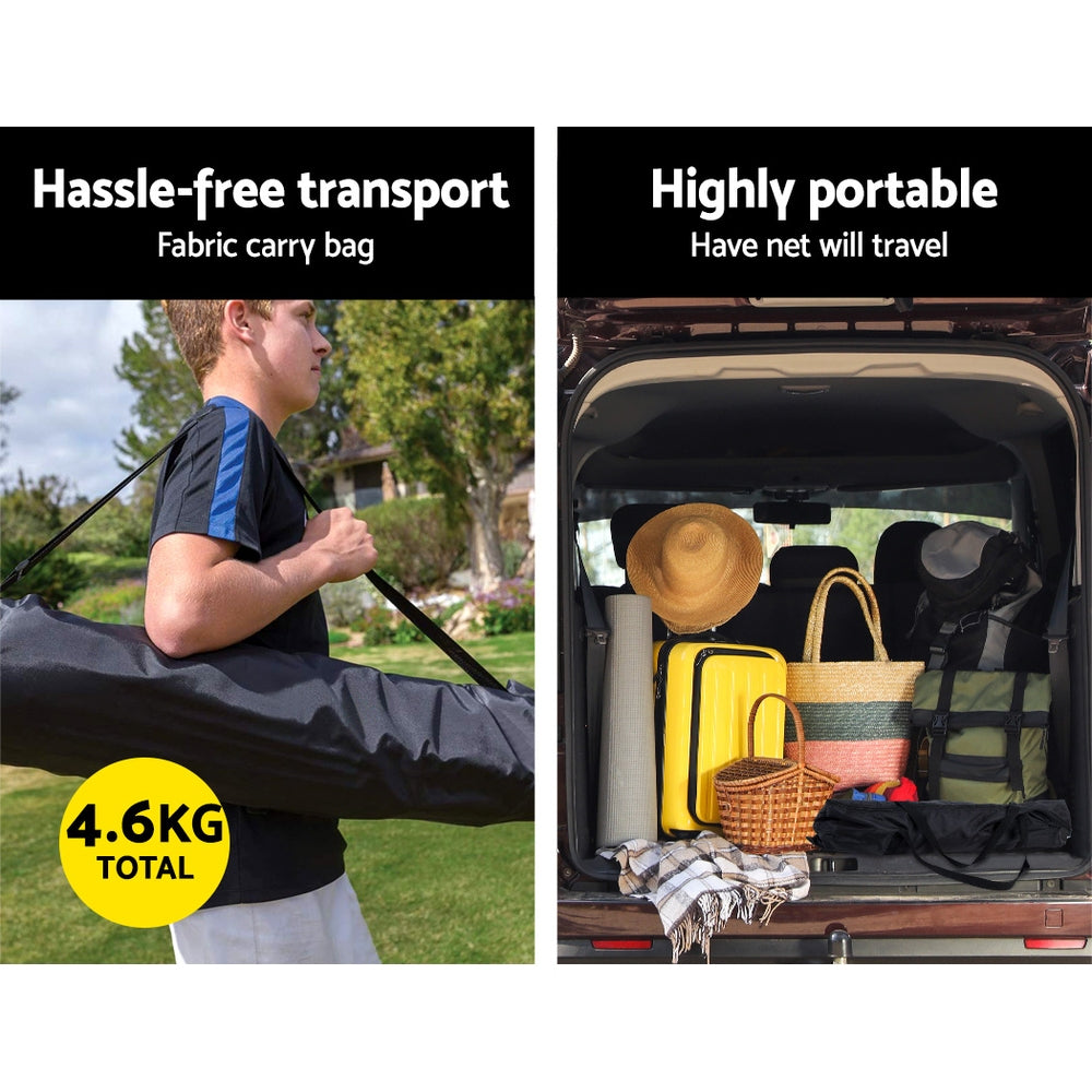 Everfit Portable Soccer Rebounder Net Volley Training Football Goal Pass Trainer-4