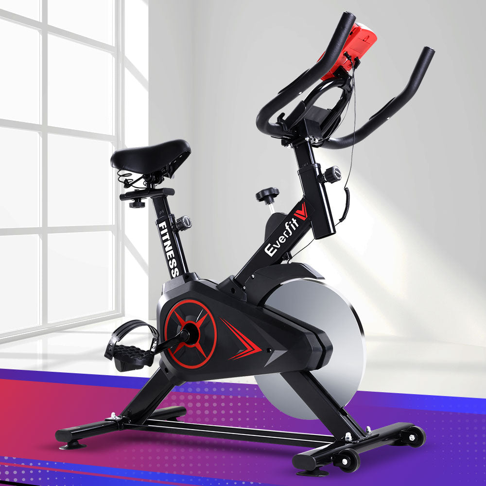 Everfit Spin Bike 10kg Flywheel Exercise Bike Fitness Workout Cycling-7