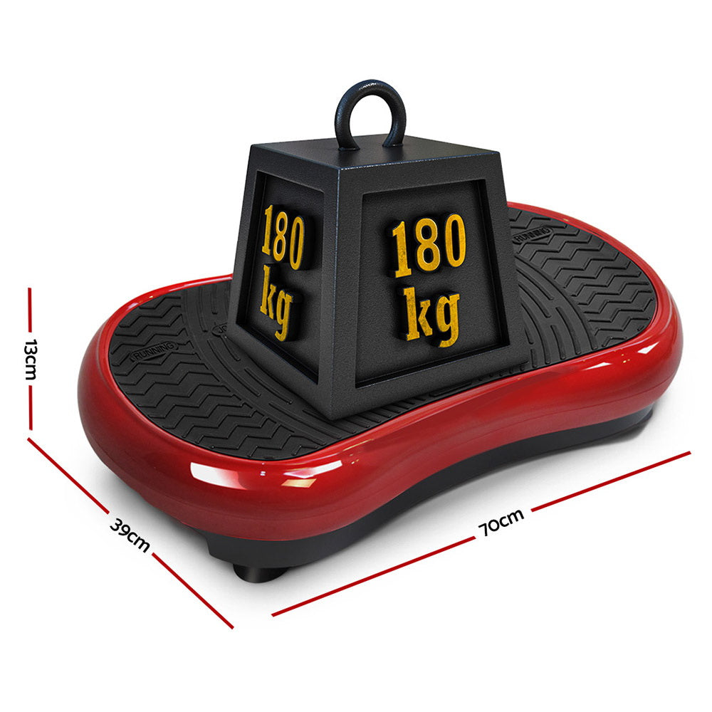 Everfit Vibration Machine Plate Platform Body Shaper Home Gym Fitness Maroon-1