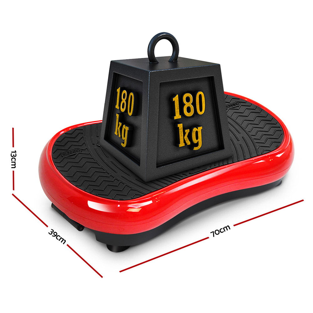 Everfit Vibration Machine Plate Platform Body Shaper Home Gym Fitness Red-1