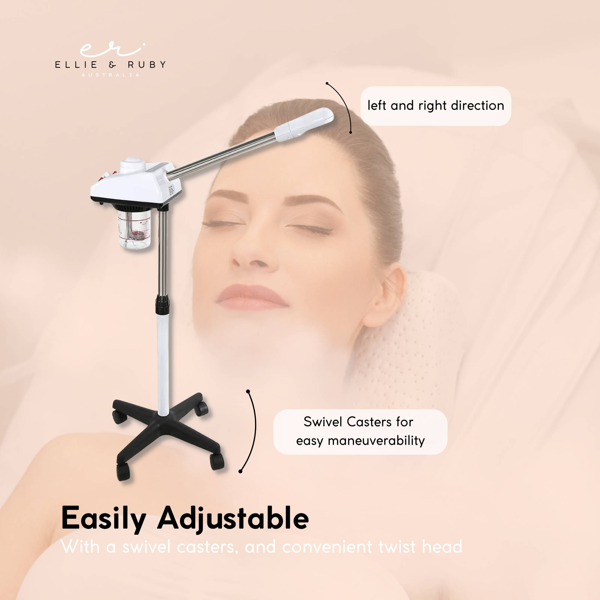 Facial Steamer Professional Ozone Face Sauna Spa Deep Skin Cleansing Hot Steam-3