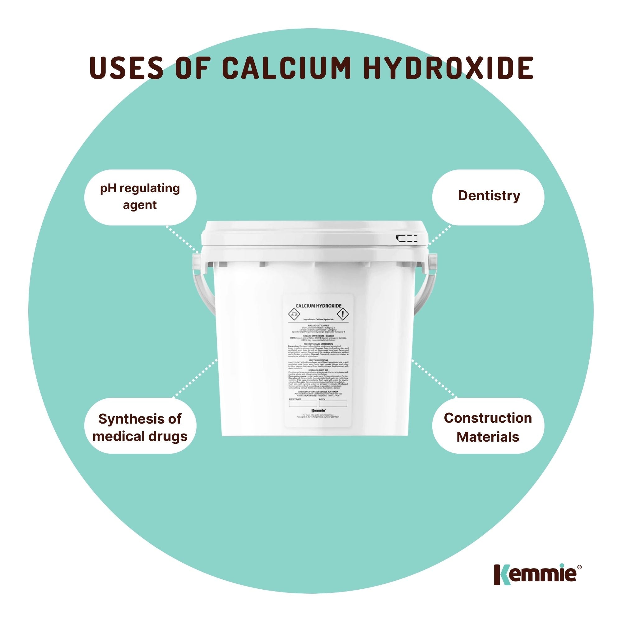 Food Grade Calcium Hydroxide Powder Tubs - FCC Hydrated Slaked Pickling Bulk-10