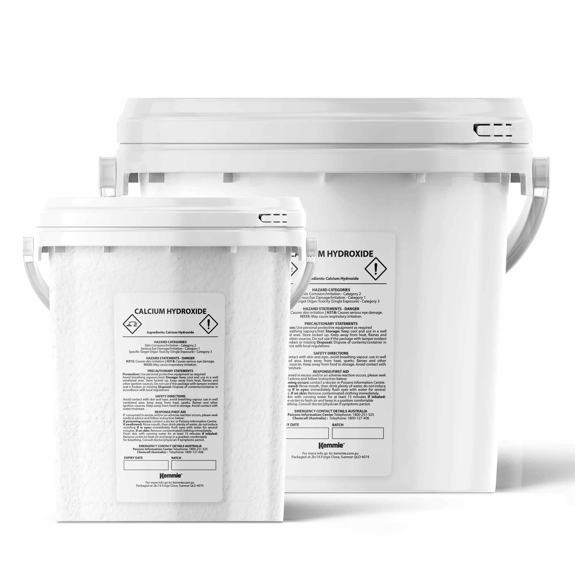 Food Grade Calcium Hydroxide Powder Tubs - FCC Hydrated Slaked Pickling Bulk-0