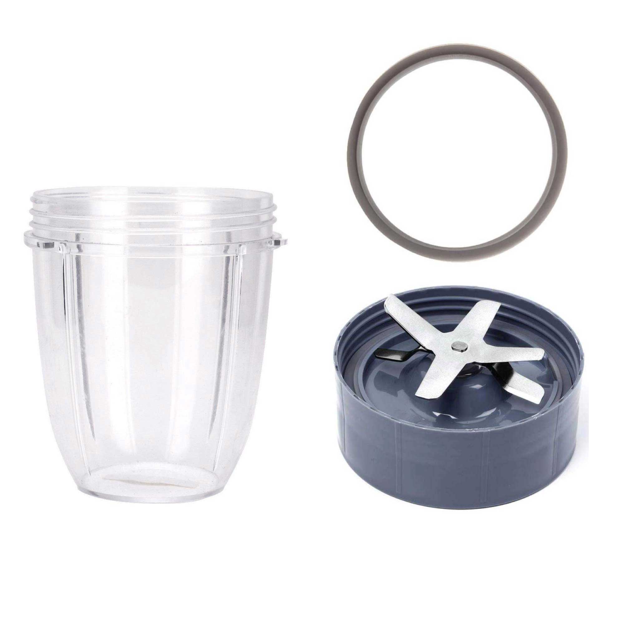 For Nutribullet Short Cup + Extractor Blade + Grey Seal - For 900 and 600 Models-0