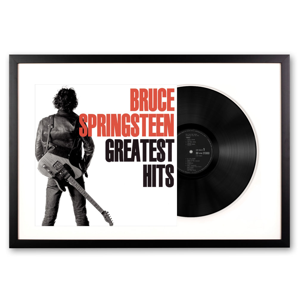Framed Bruce Springsteen Greatest Hits Vinyl Album Art-0