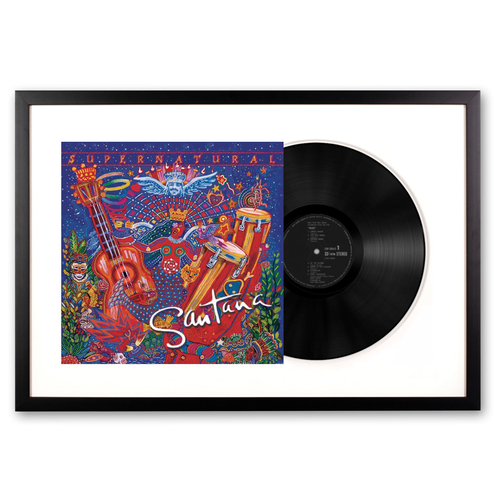 Framed Santana Supernatural Vinyl Album Art-0