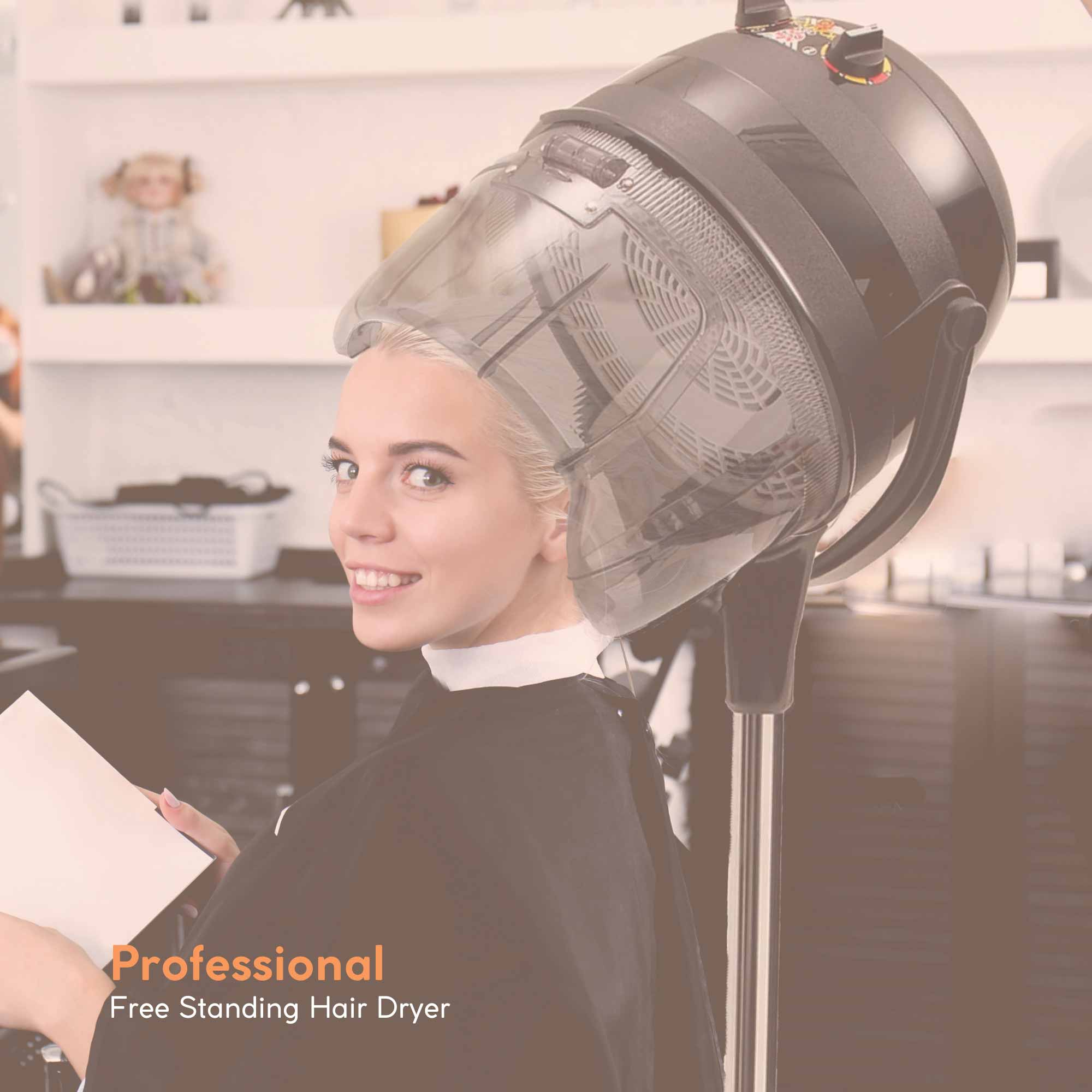 Free Standing Hair Dryer Hood Bonnet Hairdryer Height Adjustable Salon Equipment-2