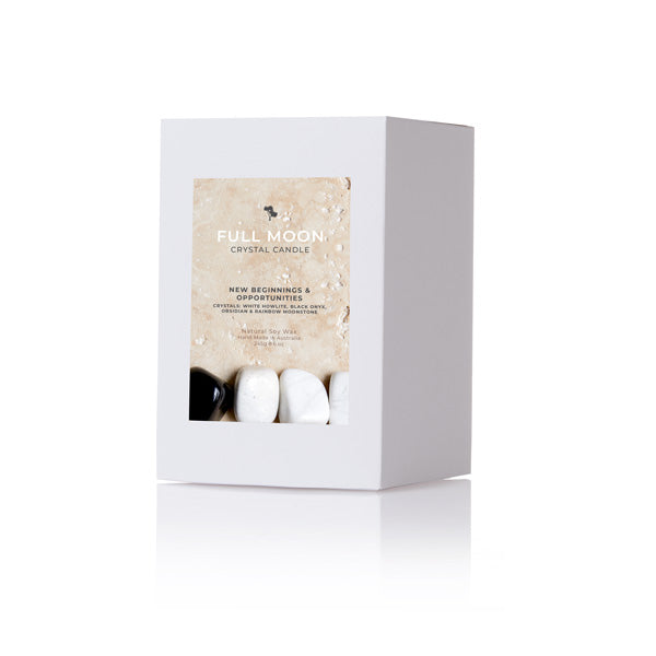 Full Moon Crystal Candle - Medium-4