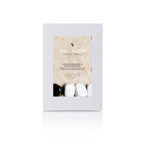 Full Moon Crystal Candle - Medium-5