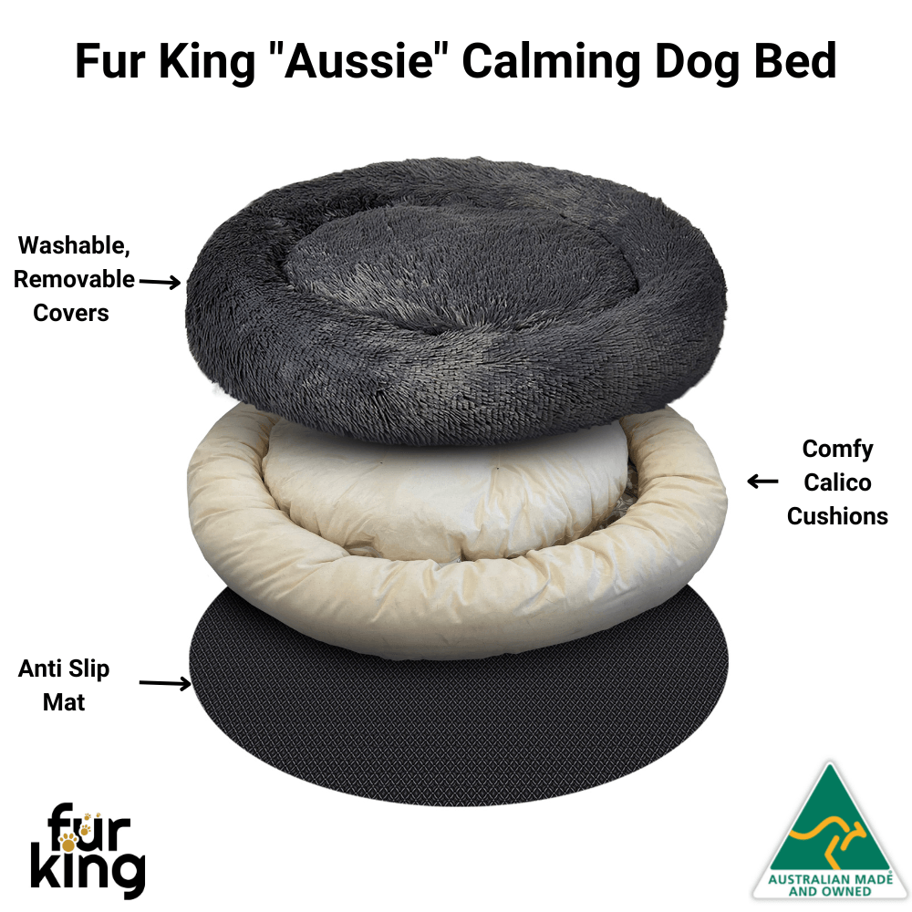 Fur King "Aussie" Calming Dog Bed-4