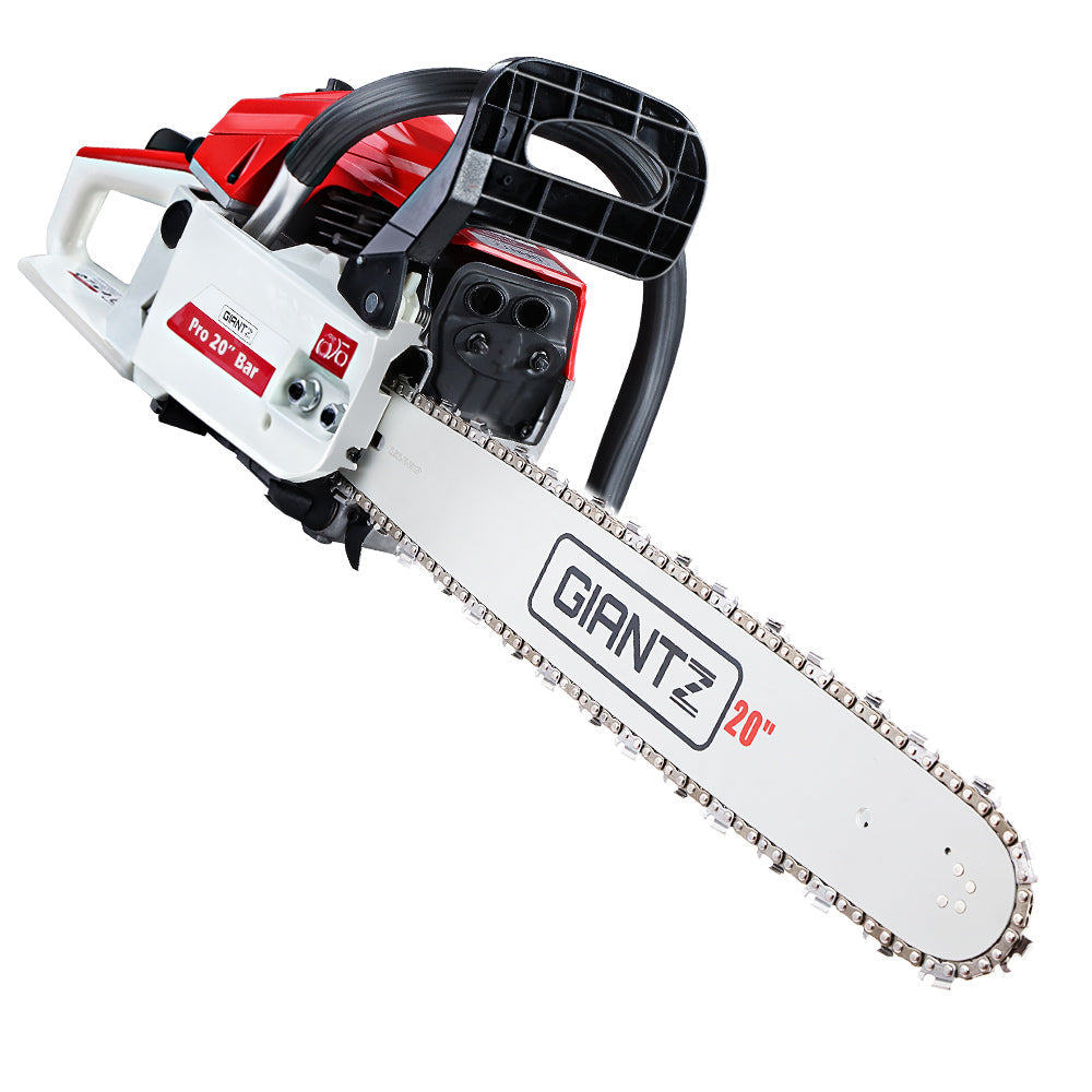 GIANTZ 52CC Petrol Commercial Chainsaw Chain Saw Bar E-Start Pruning-0